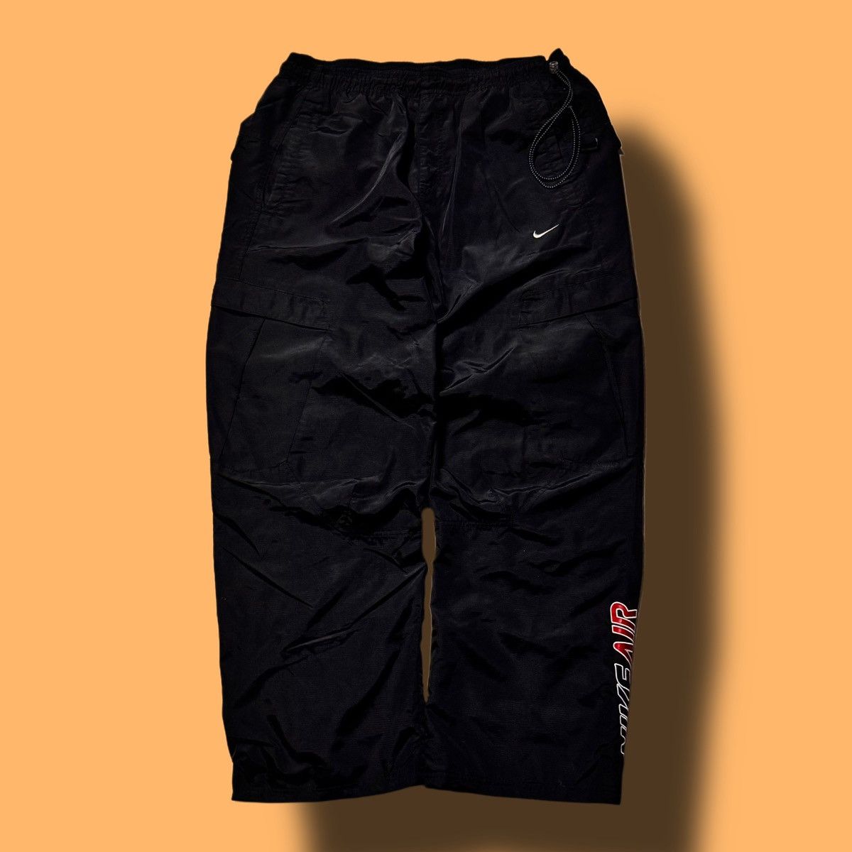 Nike × Vintage 00s Nike Vintage Nylon Airmax Baggy Drill Pants Cargo Y2K Size US 32 / EU 48 - 2 Thumbnail