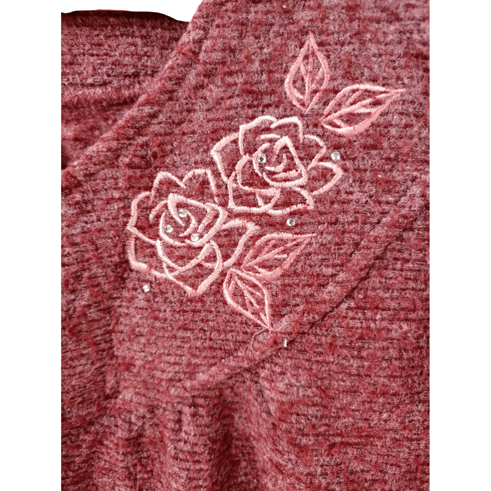 Japanese Brand × Vintage Royal Garden Japan Brand Long Sleeve Maroon Button Sweater Size M / US 6-8 / IT 42-44 - 5 Thumbnail