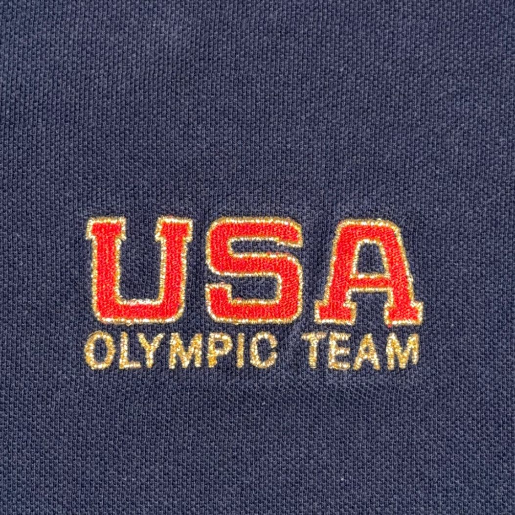 Champion VINTAGE Champion Atlanta USA Olympics Polo Shirt Men Large Blue 90s Embroidered Logo Shirt Mens Size US L / EU 52-54 / 3 - 4 Thumbnail