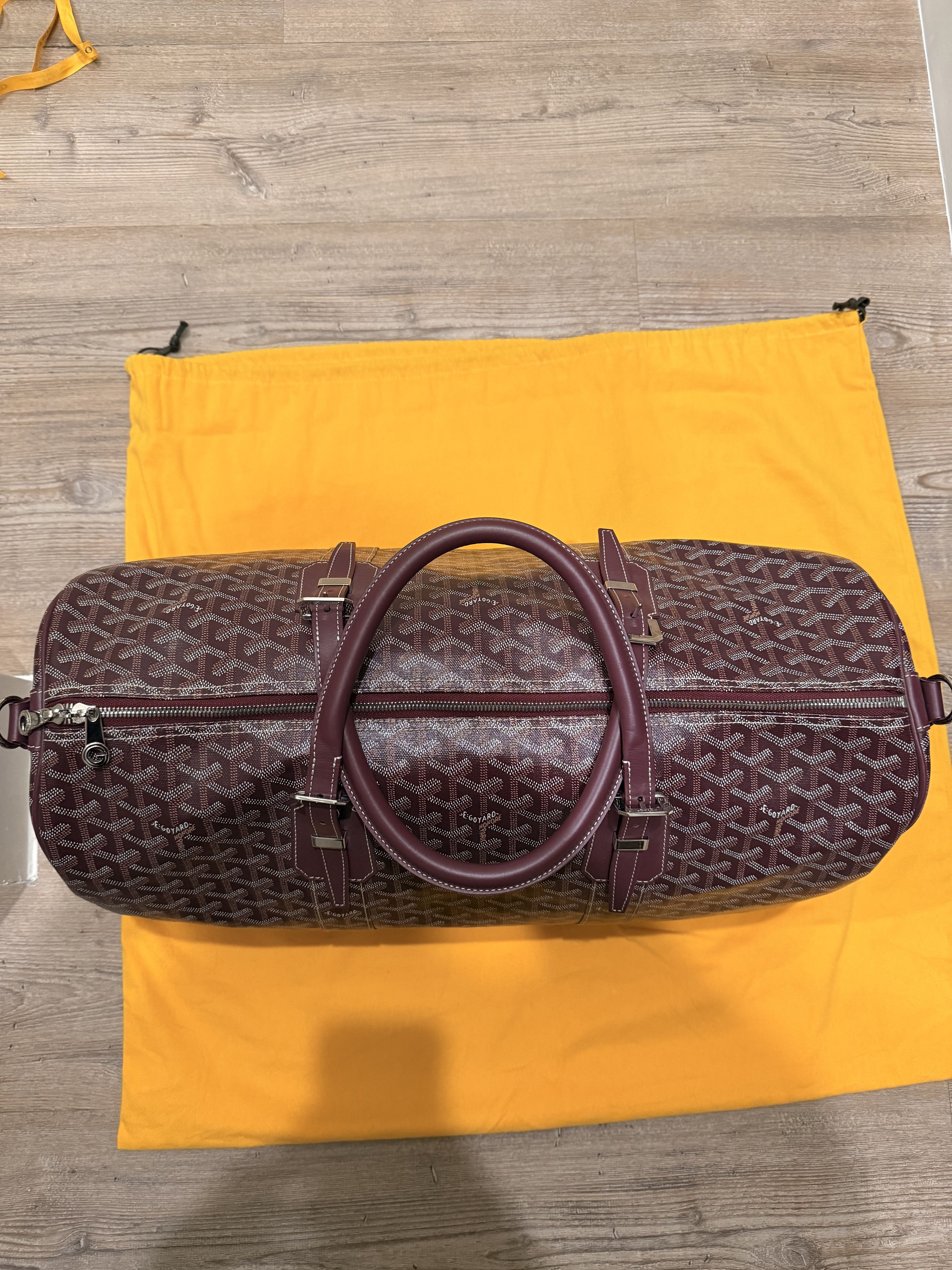 Goyard Boston 50 Burgundy Size ONE SIZE - 4 Thumbnail