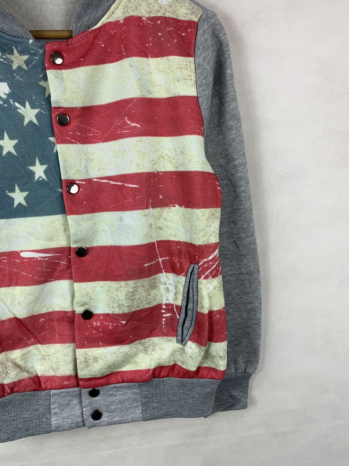 Japanese Brand Steals! Anap USA Flag Sweater Snap Jacket Size US S / EU 44-46 / 1 - 3 Thumbnail