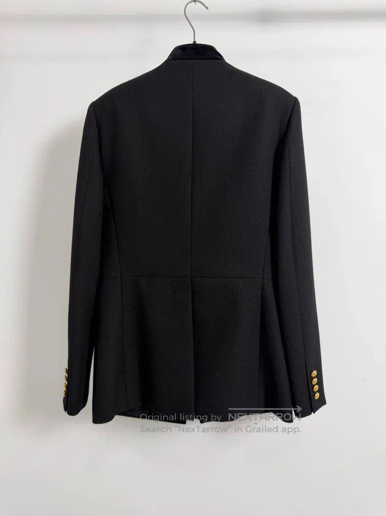 Saint Laurent Paris Saint Laurent Paris Velvet stand collar gold button Zhongs Size US M / EU 48-50 / 2 - 2 Thumbnail