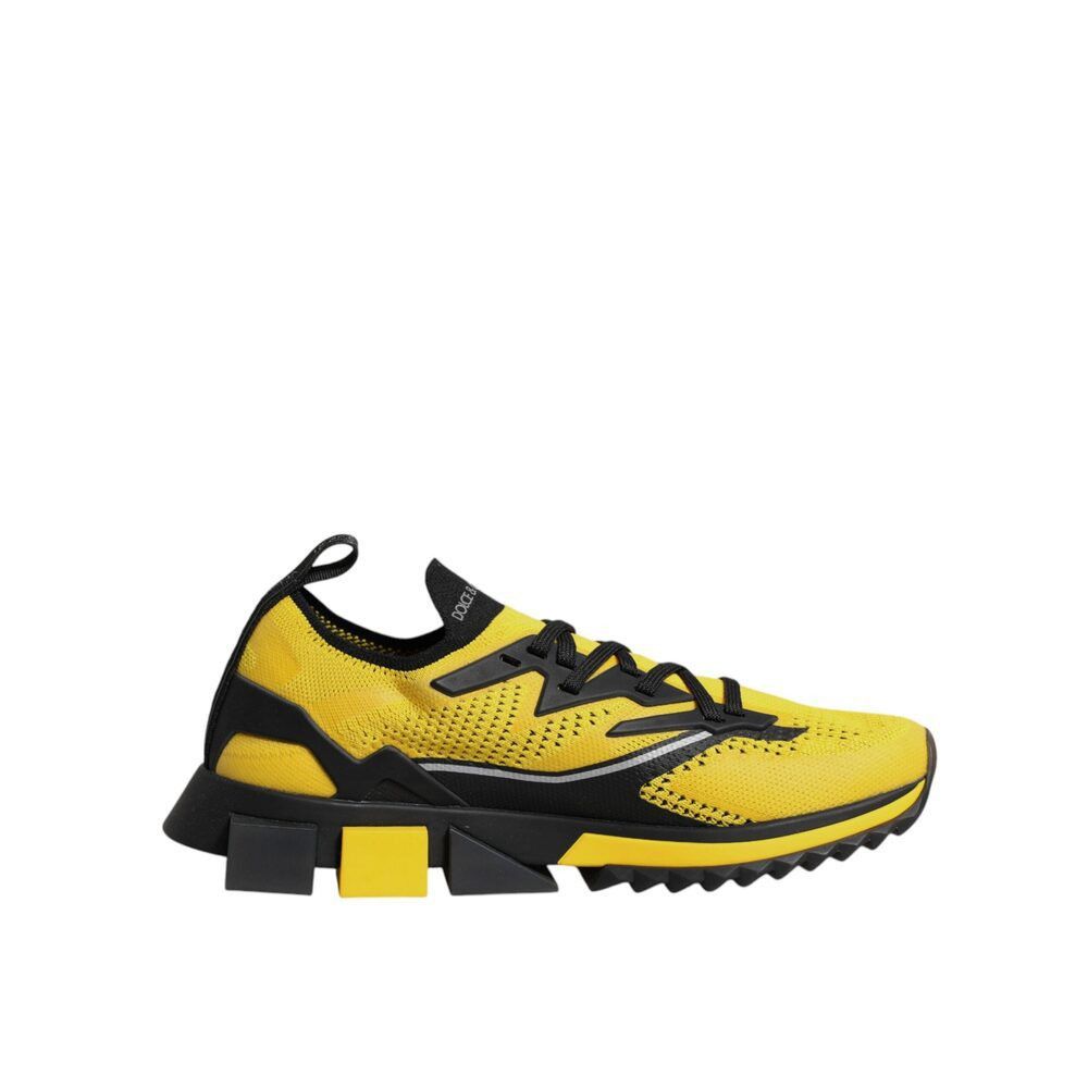 Dolce & Gabbana Dolce & Gabbana Yellow SORRENTO Sport Stretch Sneakers Shoes Size US 6 / EU 39 - 1 Thumbnail