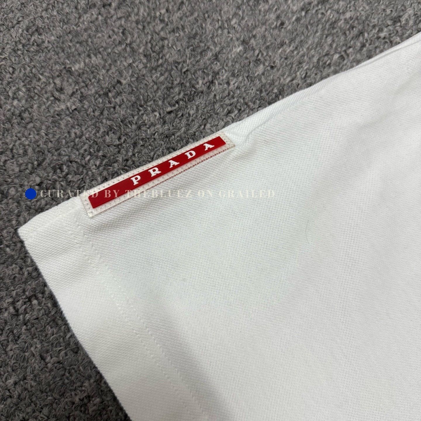 Prada Prada White Blue Short-Sleeve Polo Shirt Size US M / EU 48-50 / 2 - 3 Thumbnail