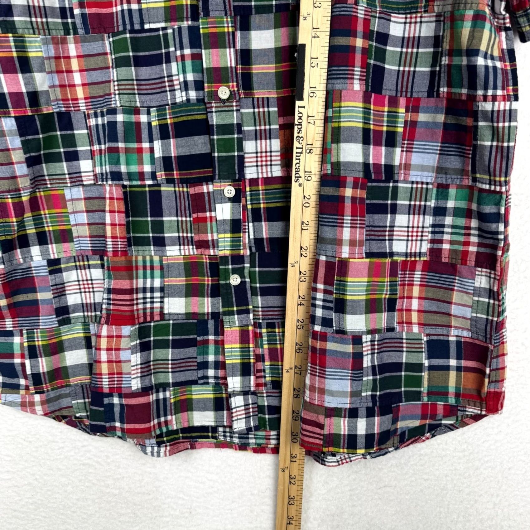 Brooks Brothers Brooks Brothers 1818 Men's L Regent Fit Plaid Short Sleeve Button-Down Shirt Size US 33 - 7 Thumbnail
