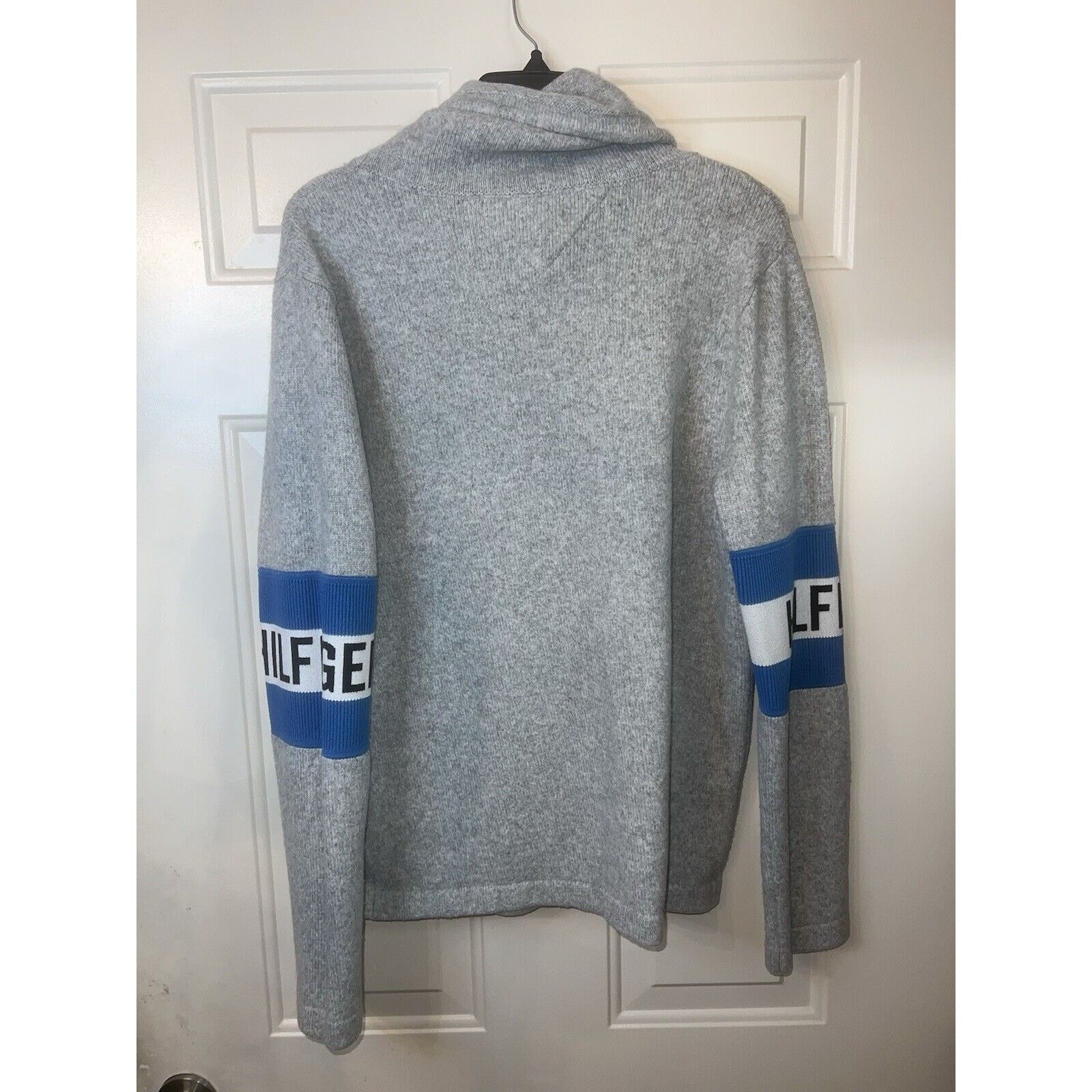 Tommy Hilfiger Tommy Hilfiger Sweater Mens Medium Gray Pullover Jacket Blue Size US M / EU 48-50 / 2 - 7 Thumbnail