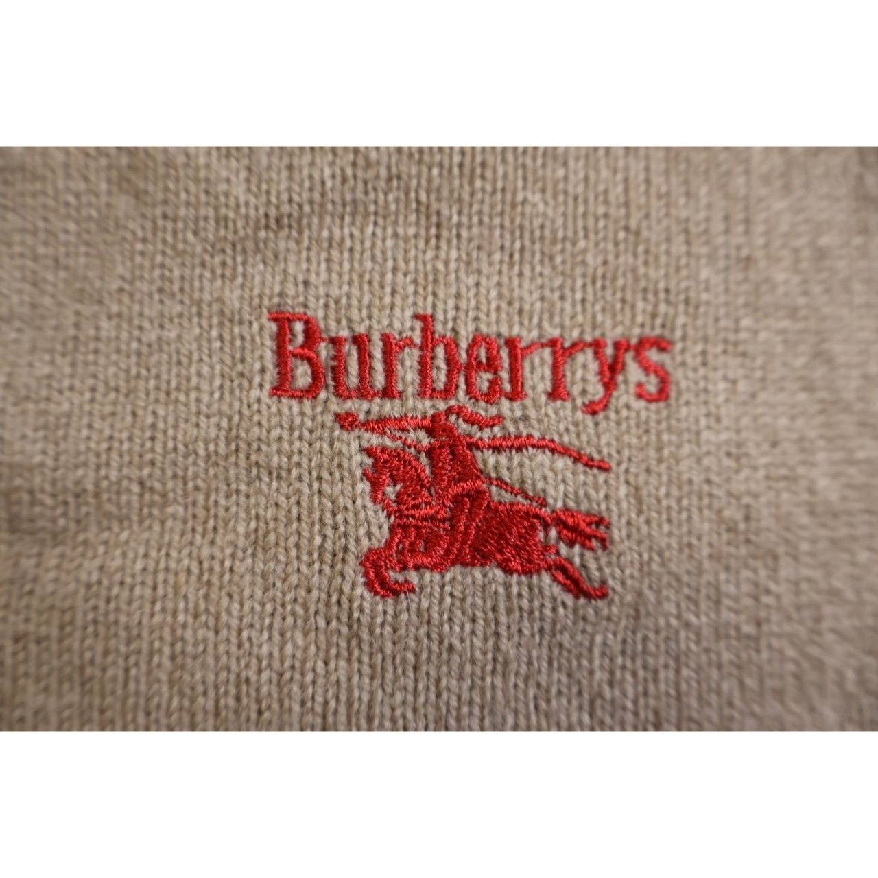 Burberry Vintage Burberry's 100% Lambswool V-neck Sweater Brown Size US S / EU 44-46 / 1 - 4 Thumbnail