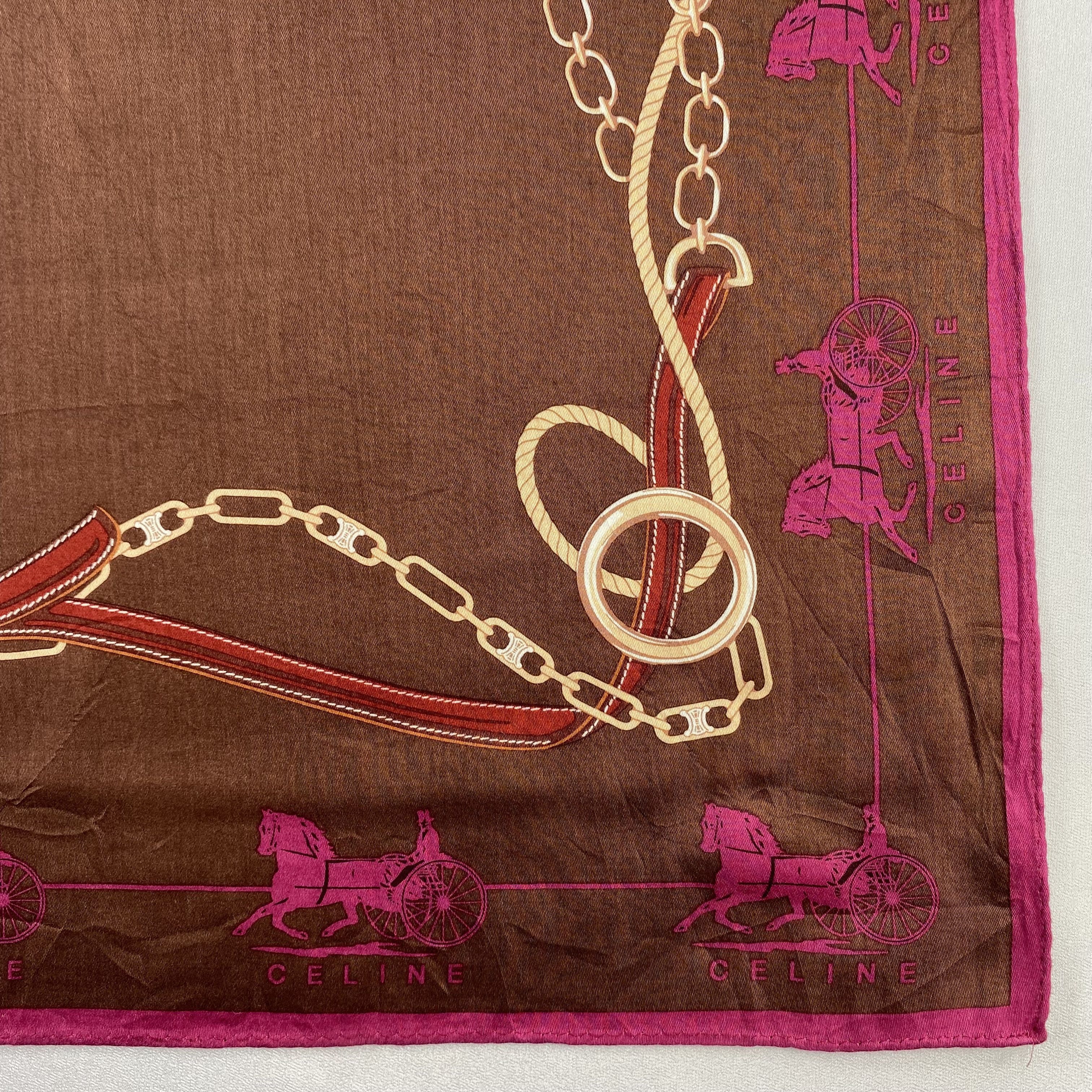 Celine × Vintage Celine Neckerchief / Bandana / Handkerchief-P1849 Size ONE SIZE - 3 Thumbnail