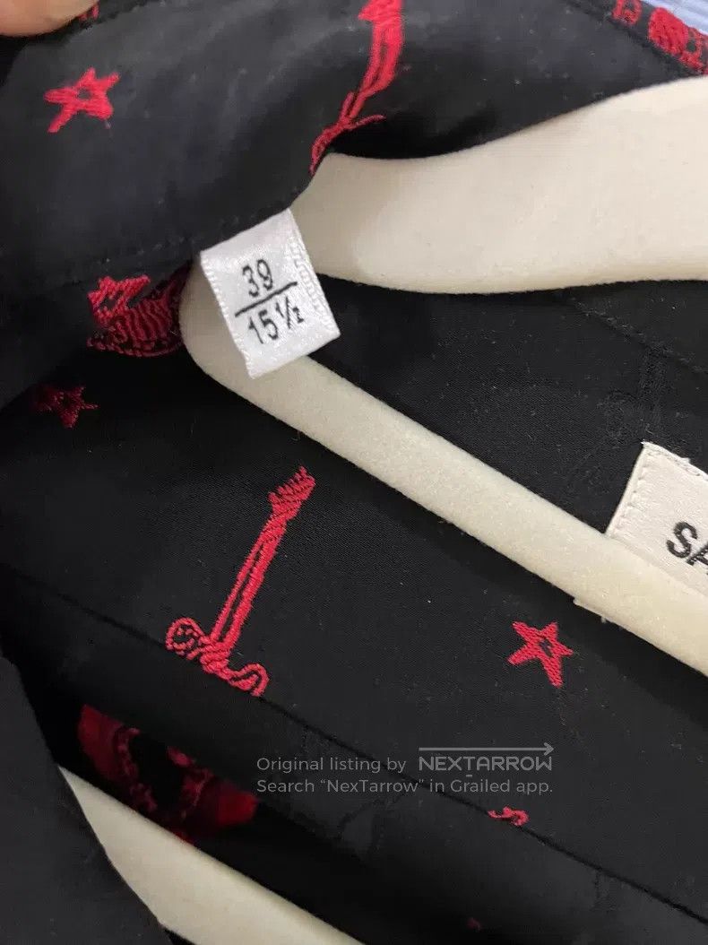Saint Laurent Paris Saint Laurent Paris size 39 Black Long Sleeve Shirt with R Size US S / EU 44-46 / 1 - 7 Thumbnail
