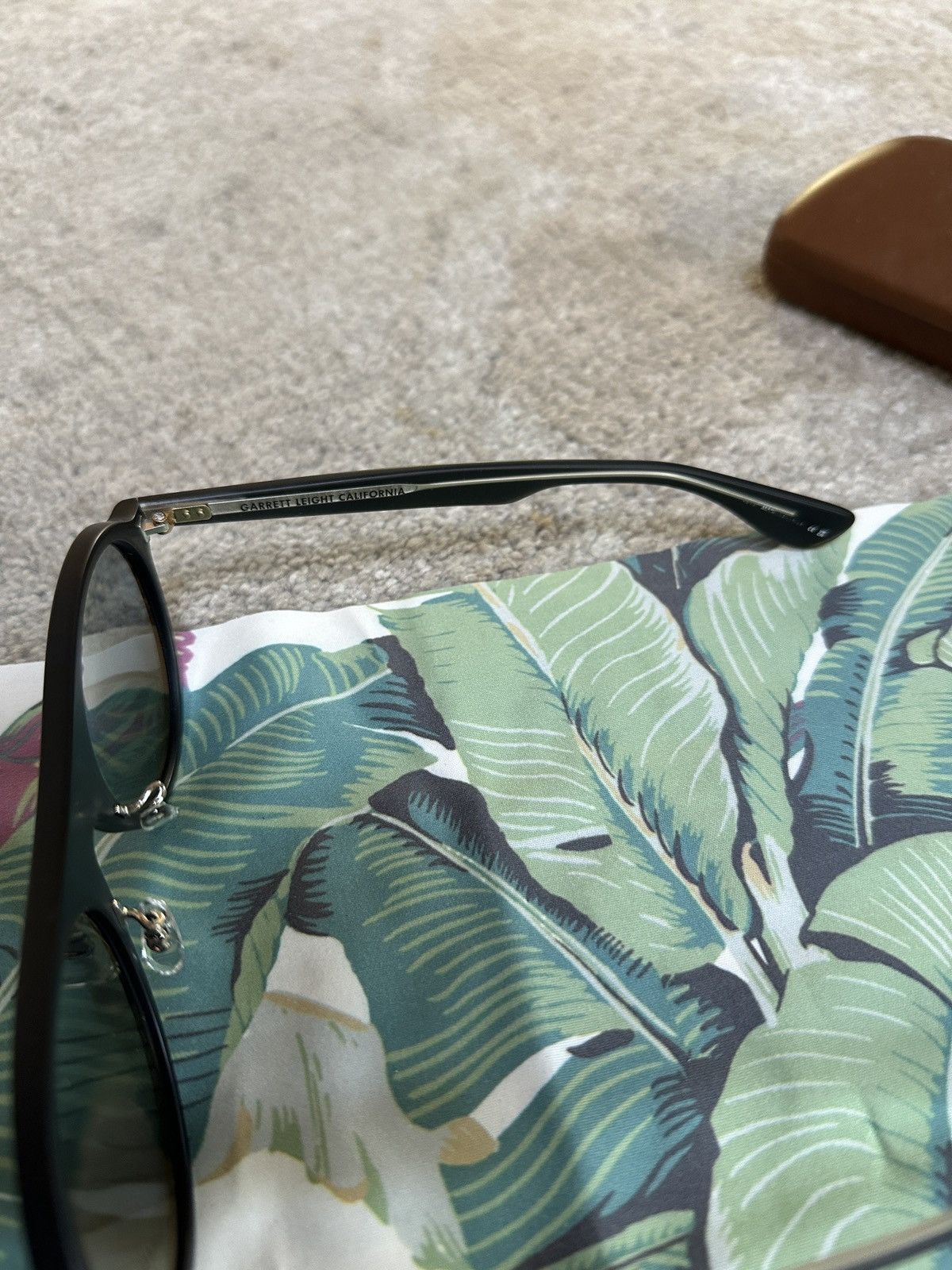 Garrett Leight Lady Eckhart Black MBK Sunglasses Size ONE SIZE - 2 Thumbnail