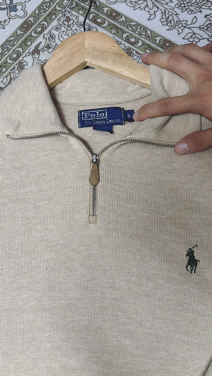 (S) POLO RALPH LAUREN HALF ZIPPER