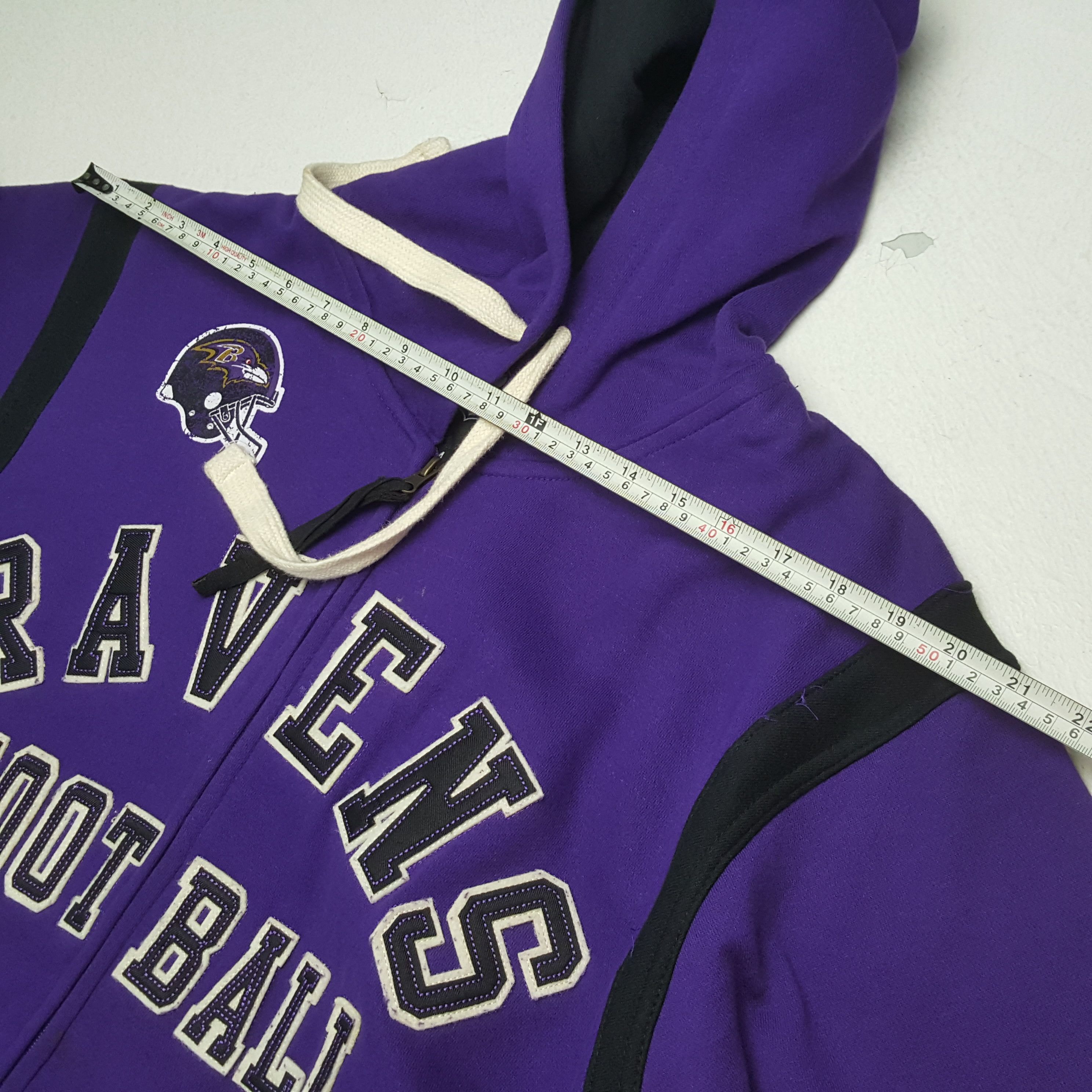 NFL × Vintage RAVENS NFL American Football Team Zipper Hoodies Size US M / EU 48-50 / 2 - 5 Thumbnail