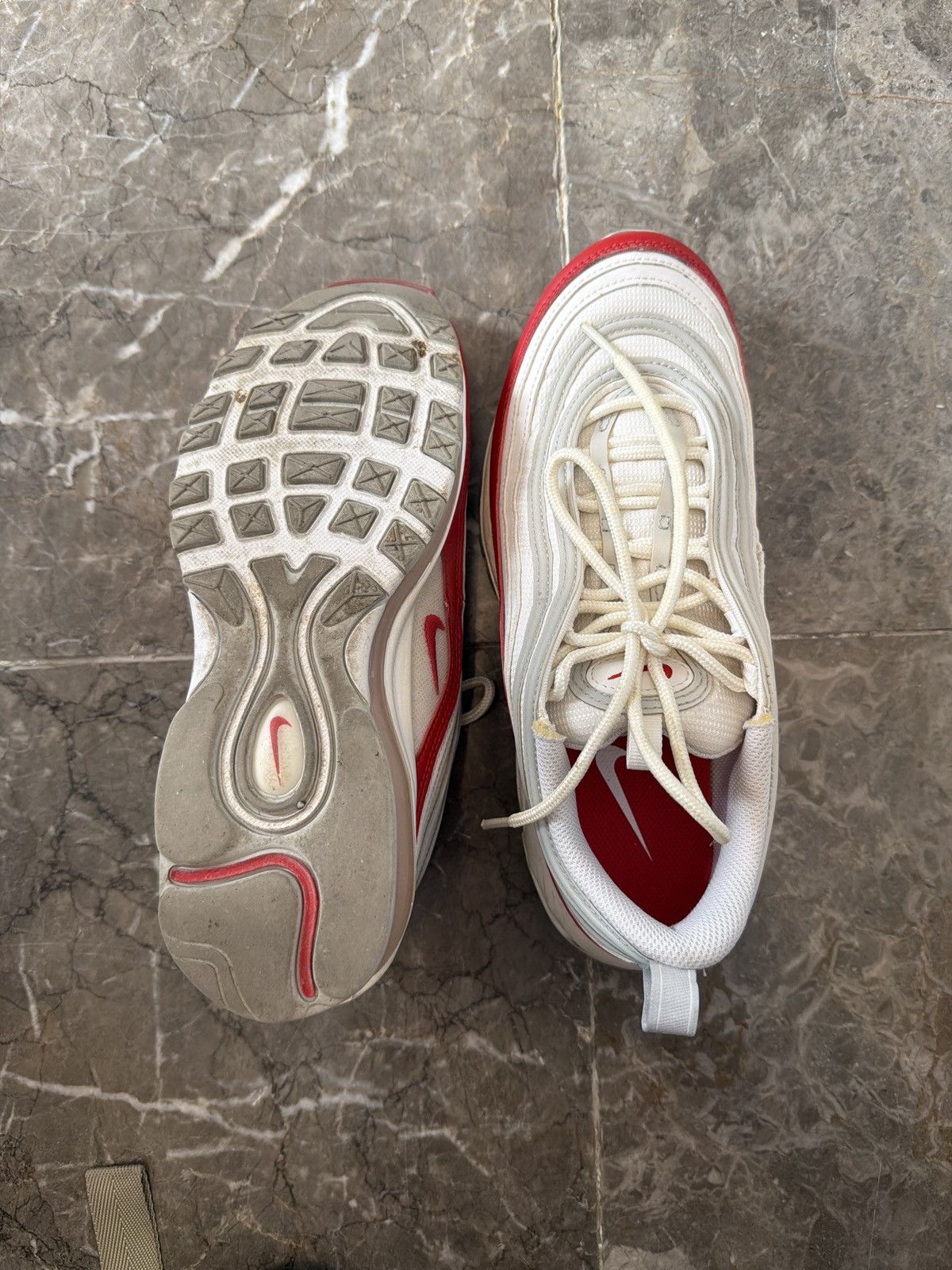 Nike Nike Air Max 97 White Red DX8964-100 Size US 8 / EU 41 Size US 8 / EU 41 - 6 Thumbnail