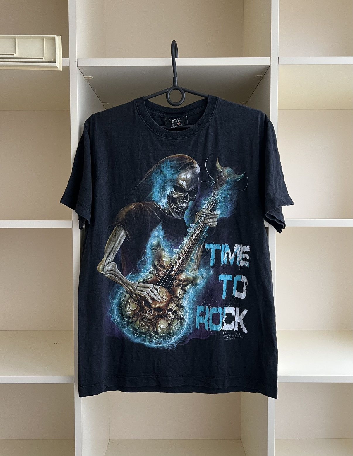 Vintage VINTAGE TIME TO ROCK SKELETON TEE T-SHIRT Size US M / EU 48-50 / 2 - 1 Thumbnail