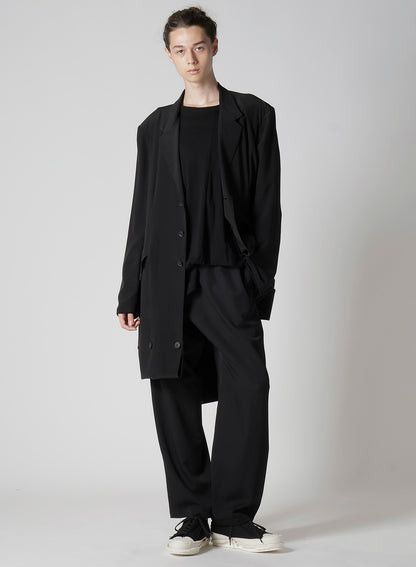 Yohji Yamamoto Yohji Yamamoto Pour Homme - Tencel ASYMMETRY LONG SLEEVE T Size US L / EU 52-54 / 3 - 9 Thumbnail