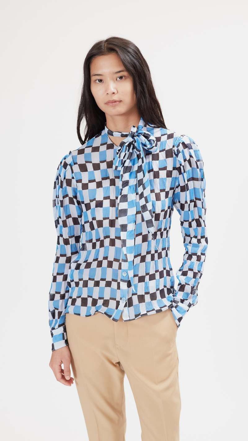 Marni o1y1125 Checked Shirt in Multicolor Size M / US 6-8 / IT 42-44 - 4 Thumbnail