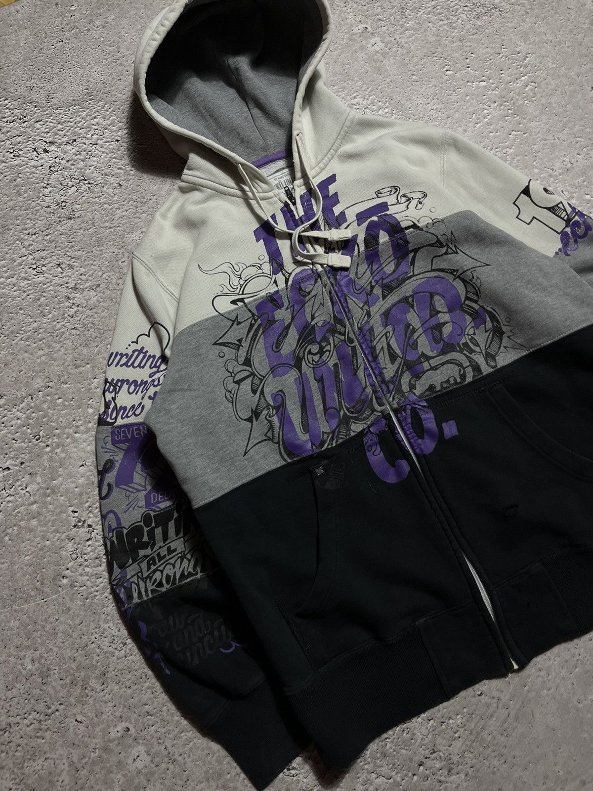 Ecko Unltd. × Vintage Vintage Ecko Untld fullprint Retro Skate Rap Zip Hoodie Size US M / EU 48-50 / 2 - 3 Thumbnail