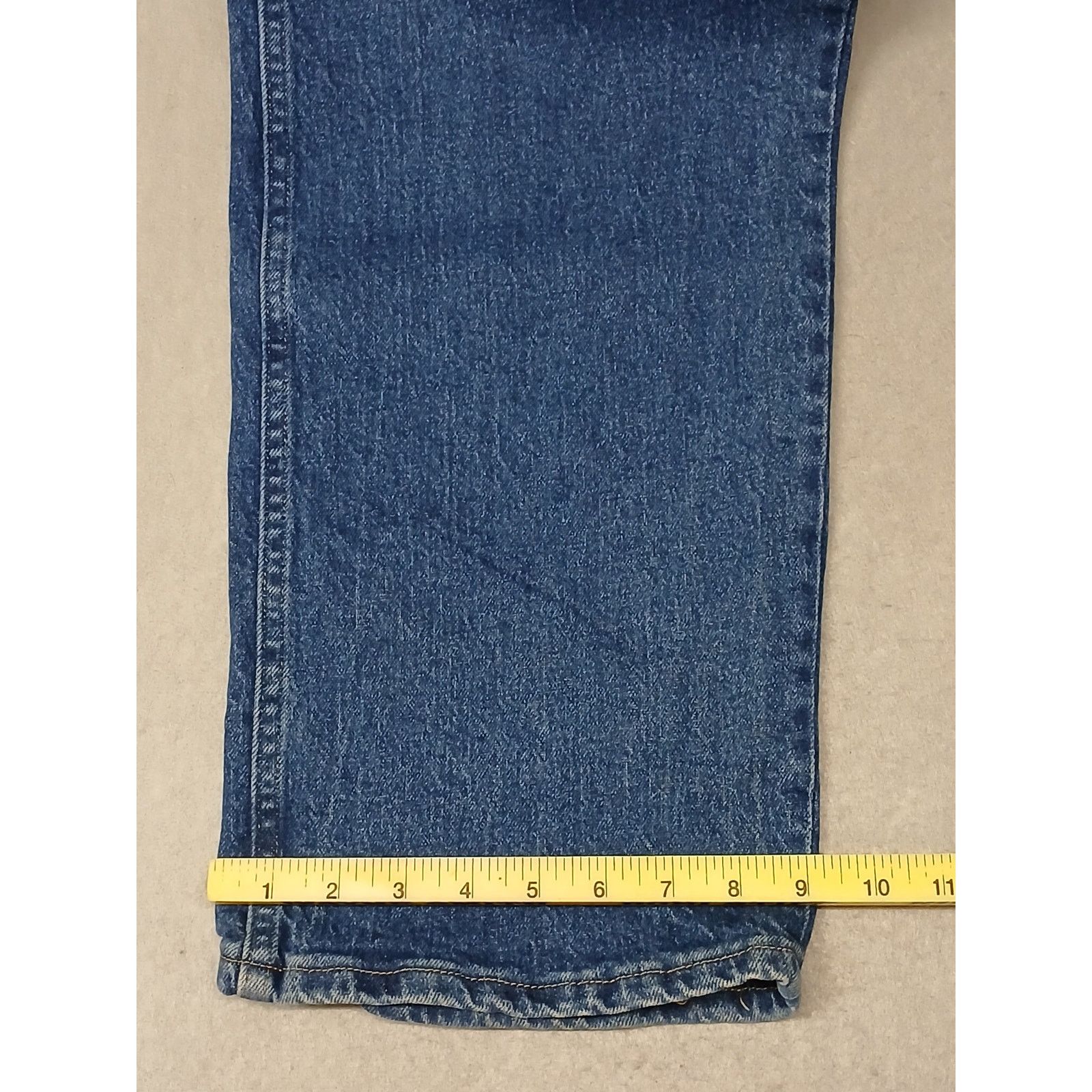 Wrangler Wrangler (46x29) Straight Stretch Waist Blue Denim Jeans Size US 30 / EU 46 - 2 Thumbnail