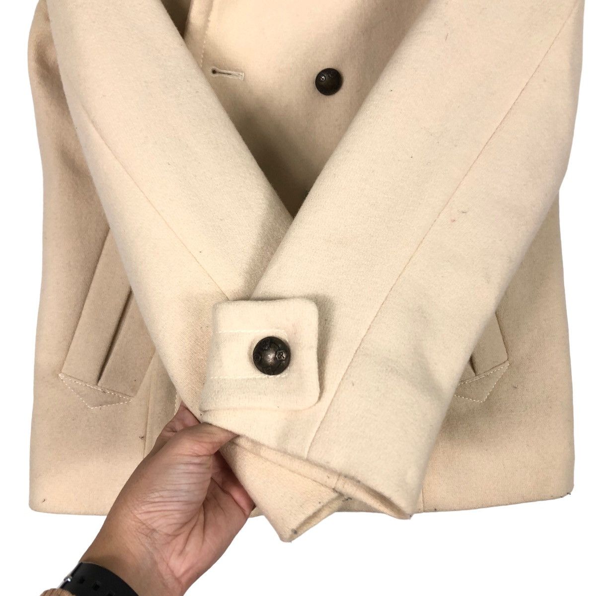 Japanese Brand 🔥Vtg Wool Double Breast Jacket RU Japan Issey Miyake Size US M / EU 48-50 / 2 - 13 Thumbnail