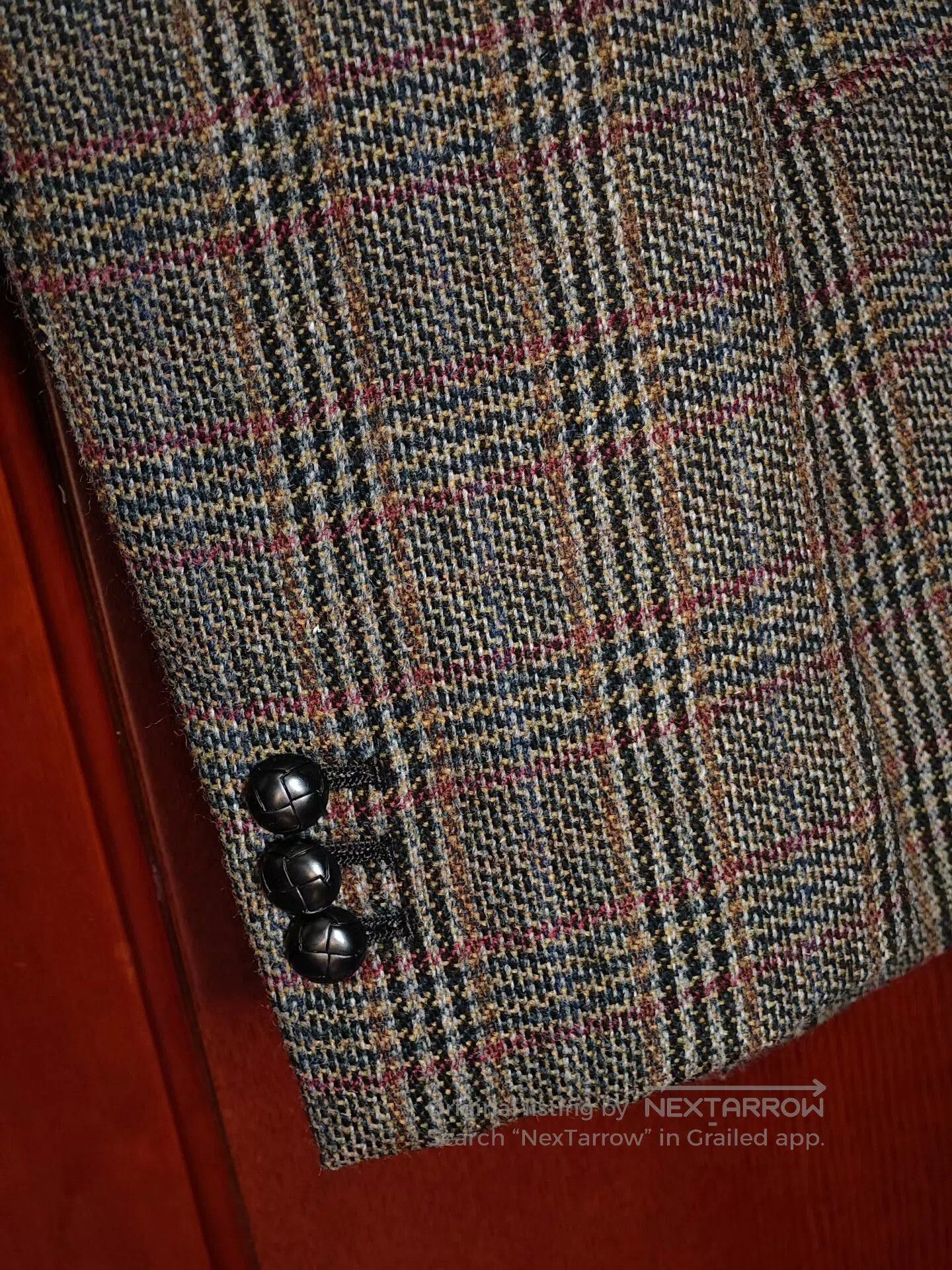 Mazzarelli Italian Marzotto Tweed Custom Suit Jacket. Size US S / EU 44-46 / 1 - 7 Thumbnail