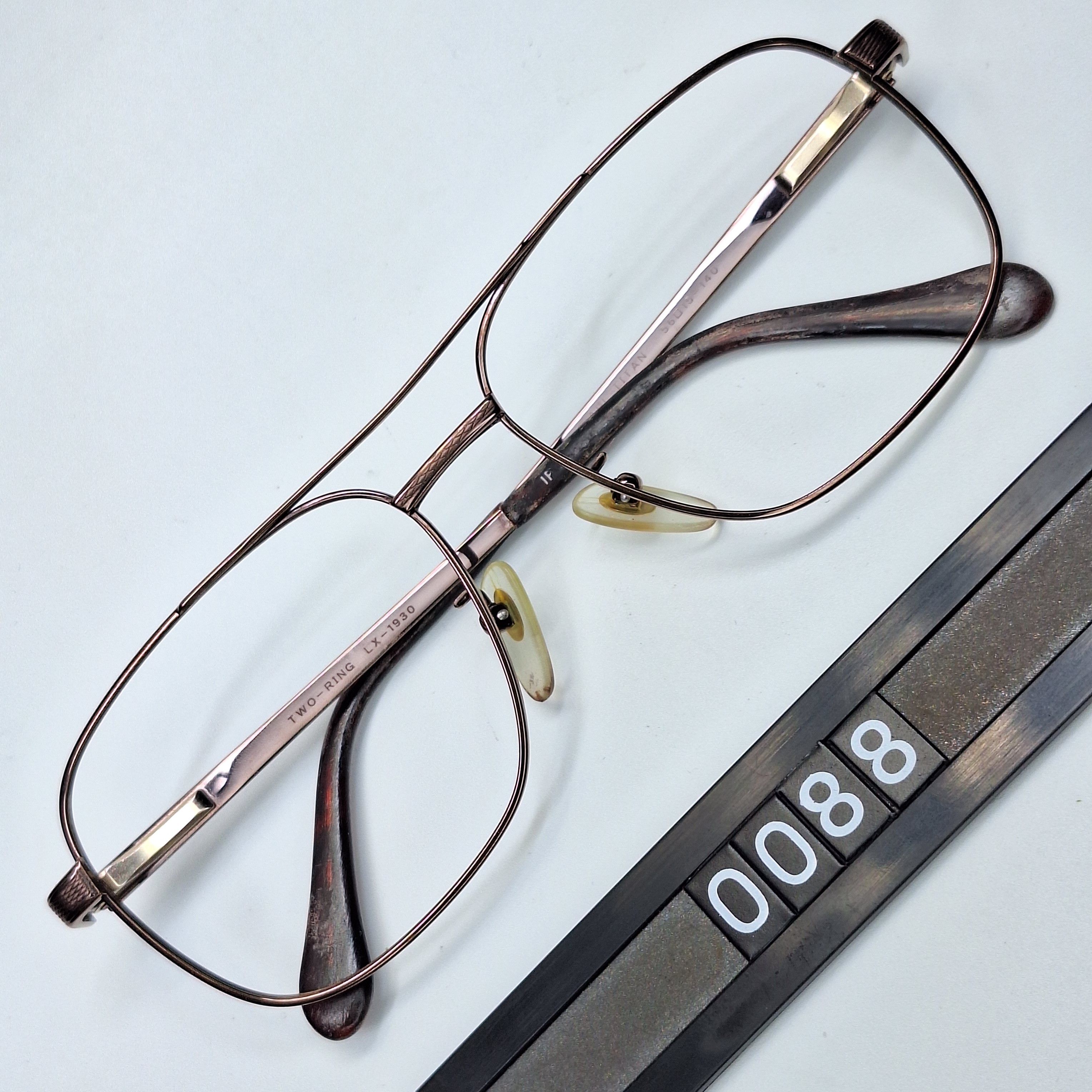 Other Two-Ring LX-1930 All Titanium IP Double Bridge Eyeglass Size ONE SIZE - 1 Thumbnail