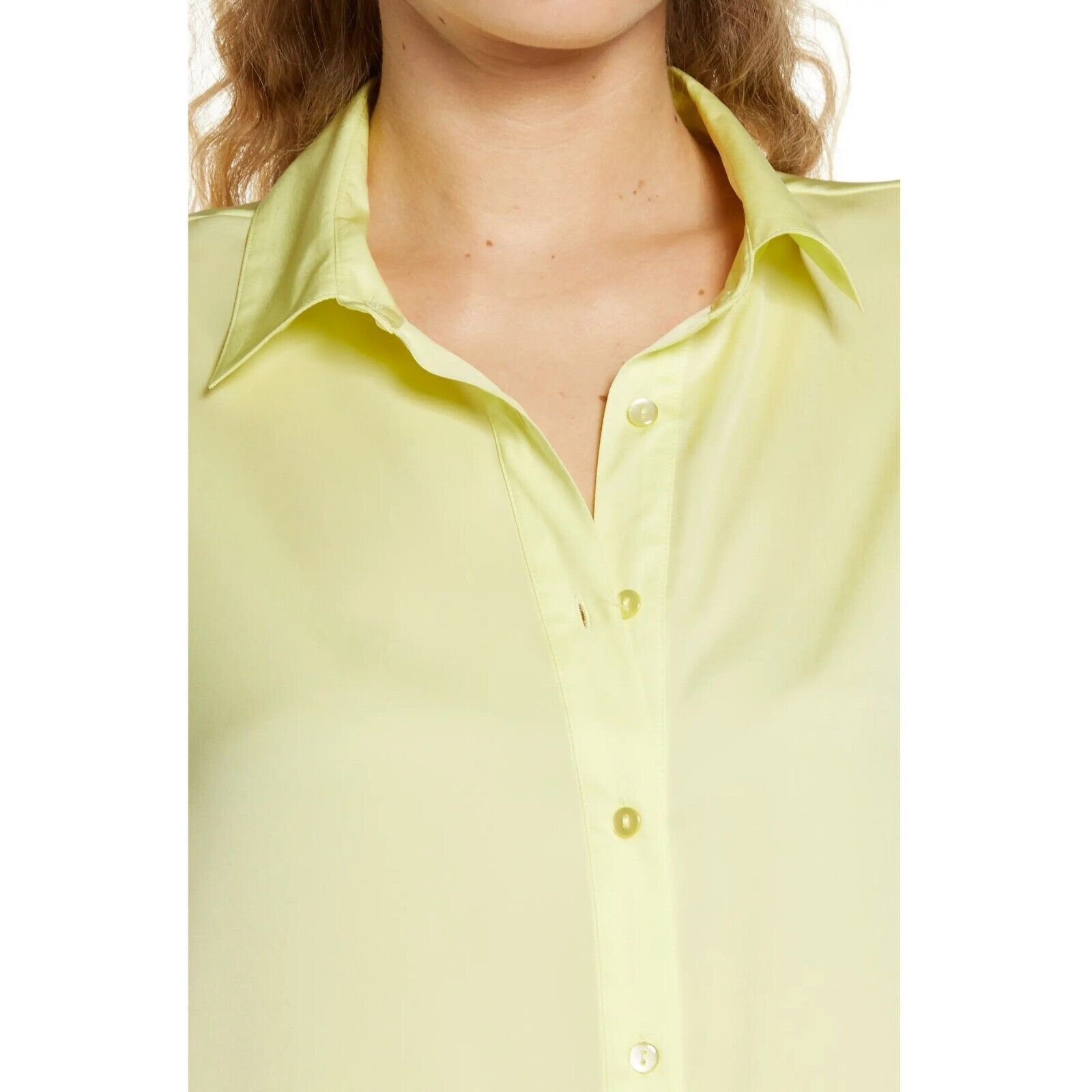 The Unbranded Brand Open Edit Women Yellow Satin Oversize Sleep Shirt Size M Size ONE SIZE - 4 Thumbnail