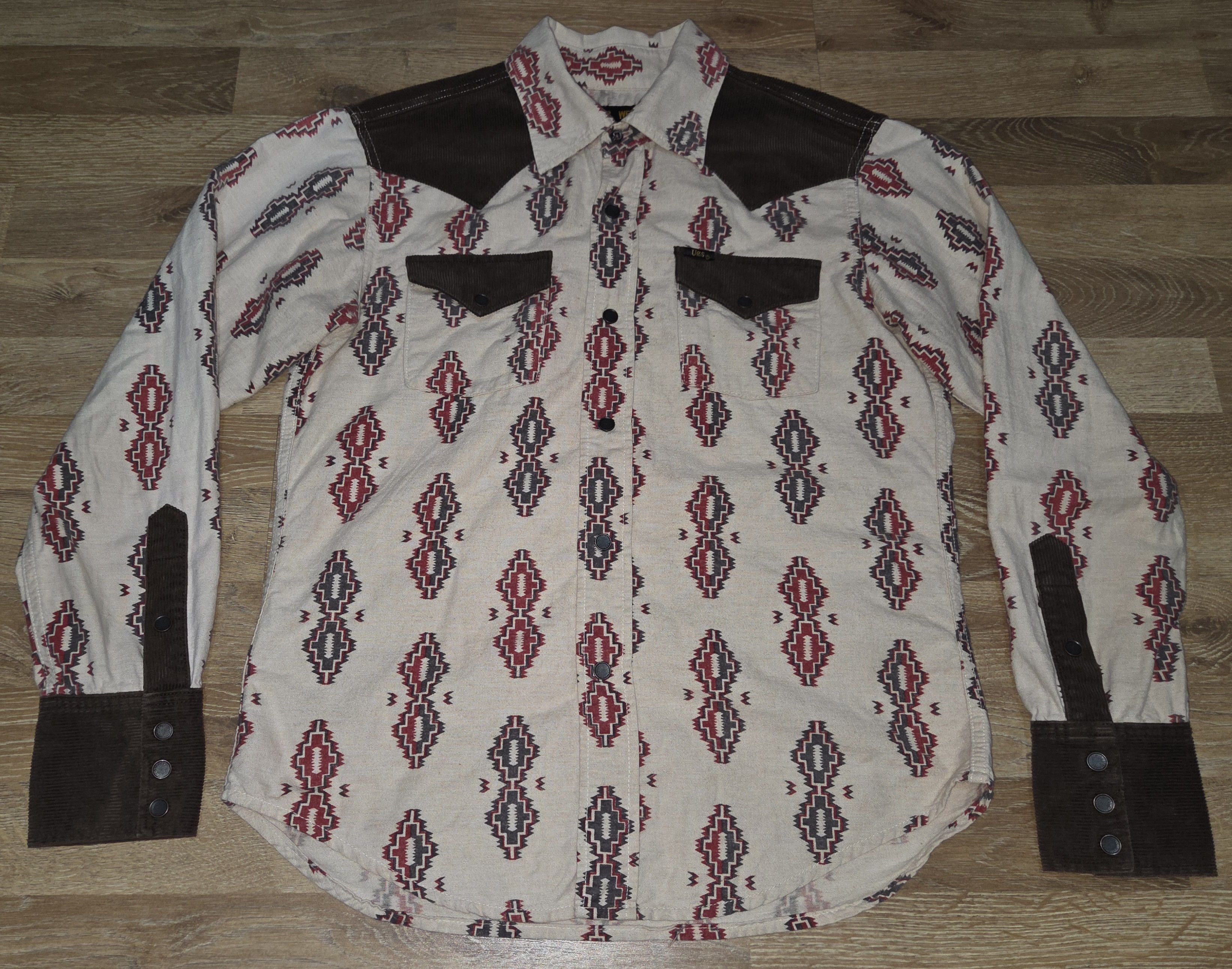 Japanese Brand Vintage UES Work Wear Sanforized Union Made Western Shirt Size US S / EU 44-46 / 1 - 1 Thumbnail