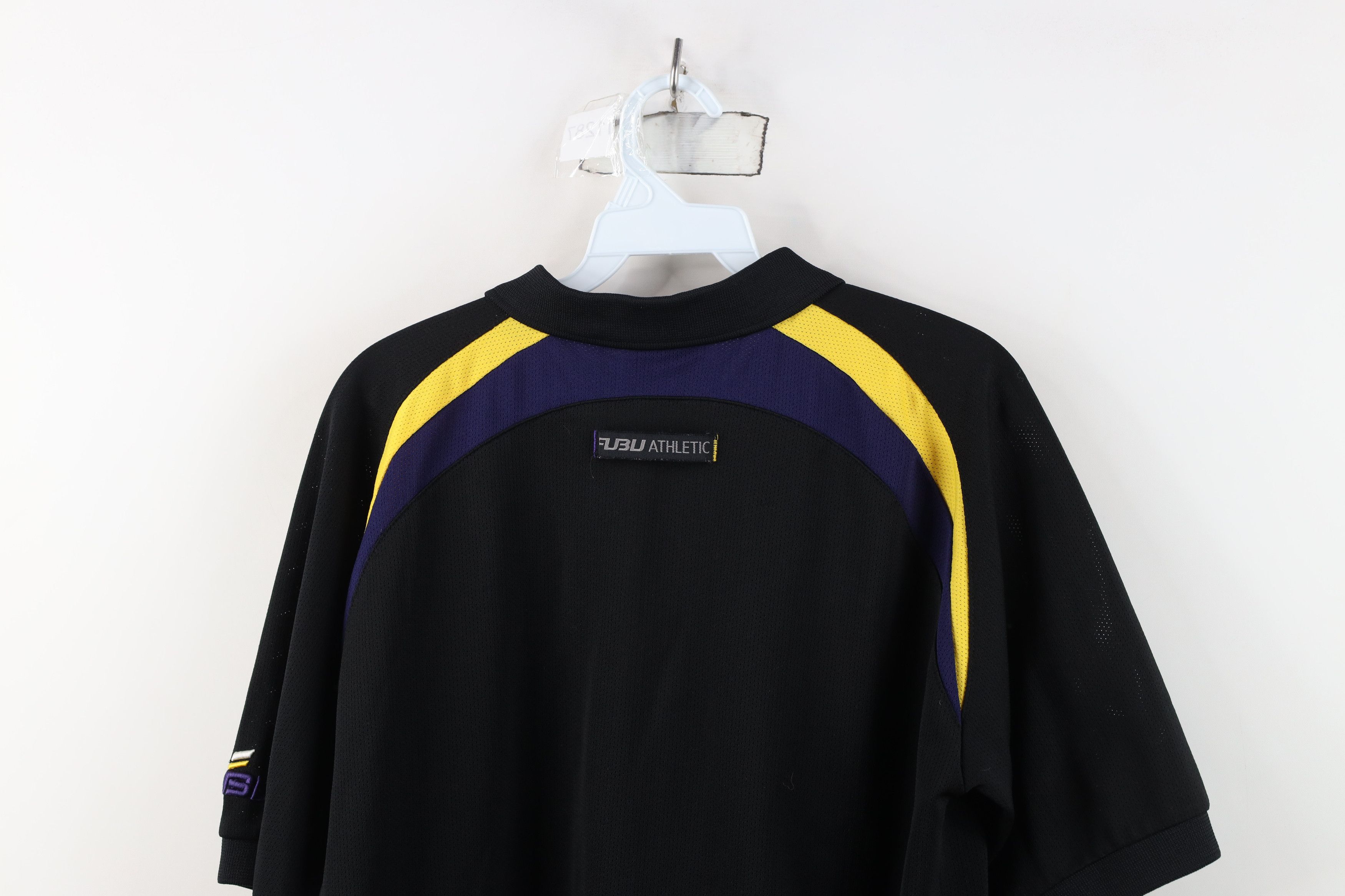 Fubu Vintage Y2K FUBU x NBA Los Angeles Lakers Knit Polo Shirt Size US L / EU 52-54 / 3 - 16 Thumbnail