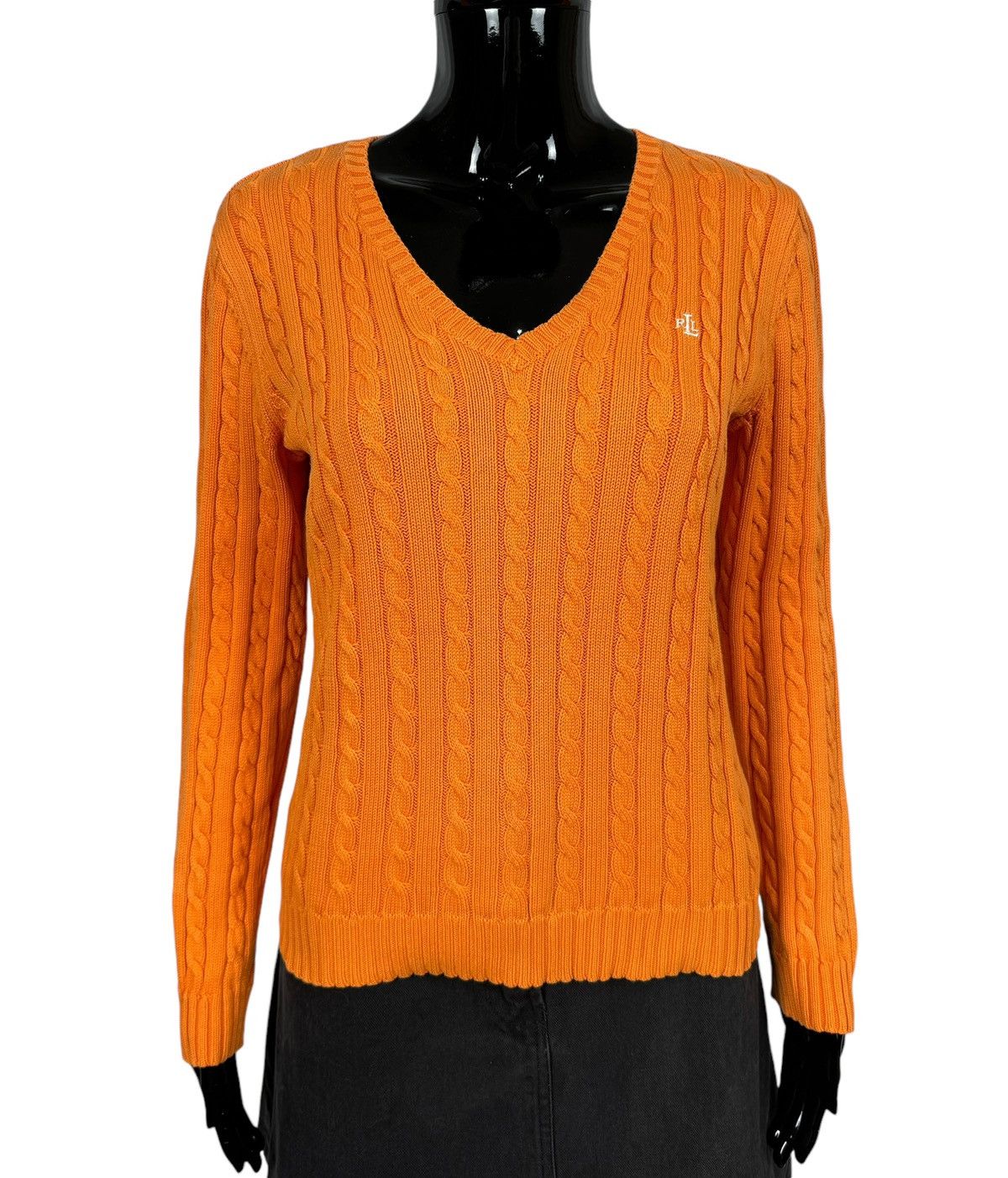 Lauren Ralph Lauren Lauren Ralph Lauren Cable Knit Sweater Cotton V-Neck size S Size S / US 4 / IT 40 - 2 Thumbnail