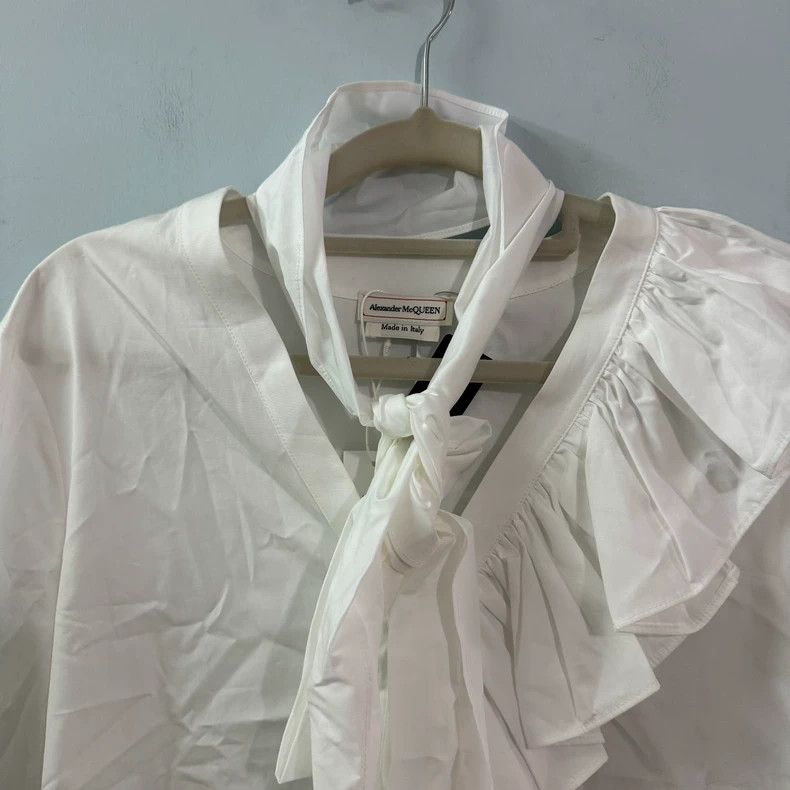 Alexander McQueen Alexander Mcqueen White shirt Size M / US 6-8 / IT 42-44 - 6 Thumbnail