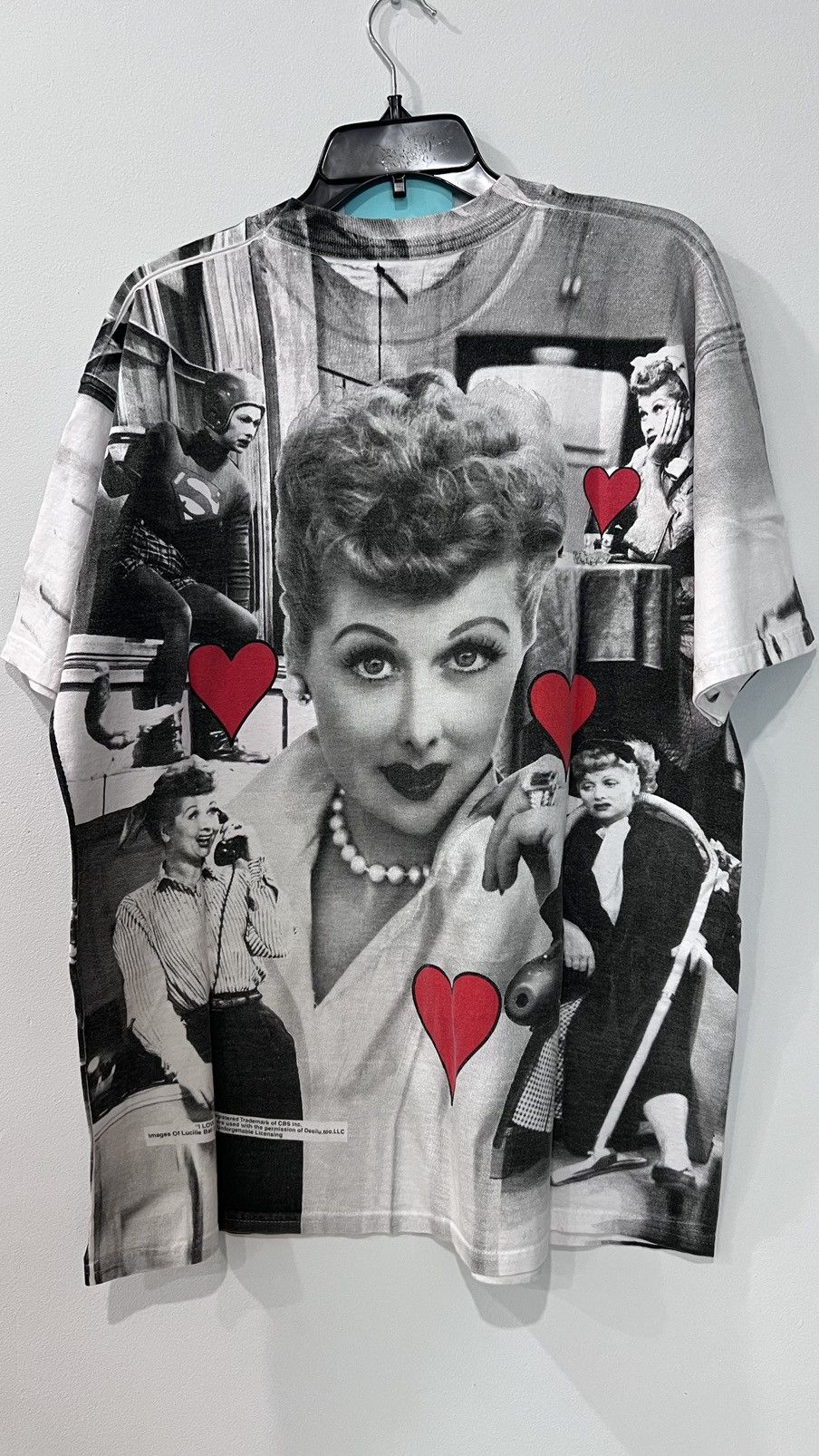 Vintage “I Love Lucy” Serie Tshirt Size XL Fruit of the Loom Tag Size US XL / EU 56 / 4 - 5 Thumbnail
