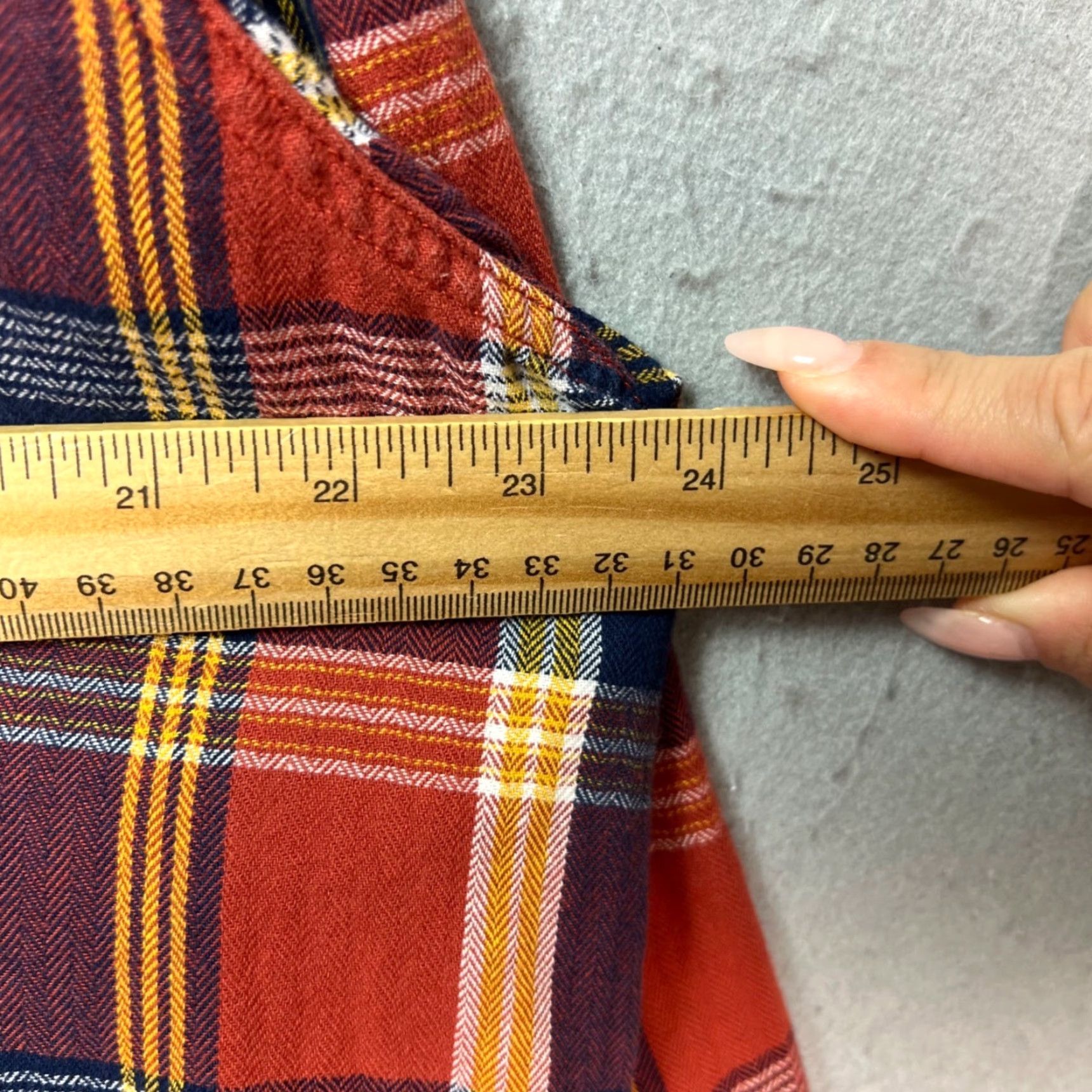 Gap Gap Shirt Mens XL Plaid Flannel Button-Down Regular Fit Red Size US XL / EU 56 / 4 - 5 Thumbnail