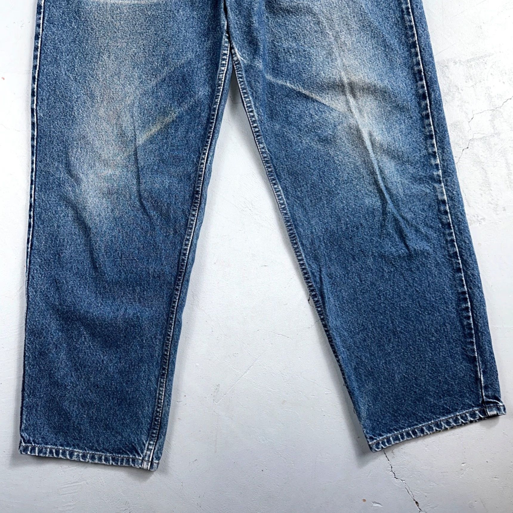 Levi's VINTAGE Levi's Silvertab Levis SilverTab 90s Baggy Denim Jeans Blue 35x32 Mens Jeans Wide-Leg 90s Theme Pockets Size US 35 - 3 Thumbnail