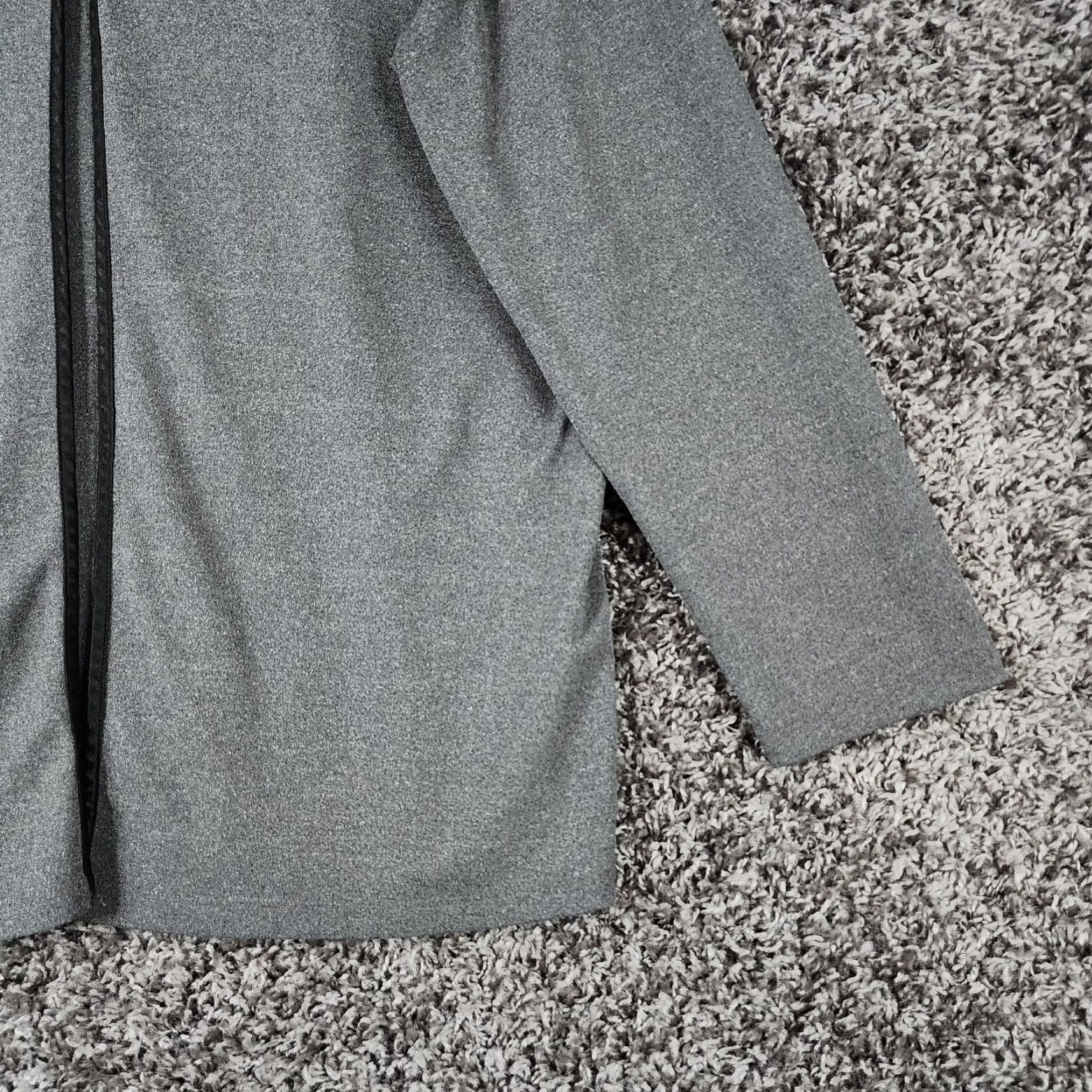 Vintage Notations Blouse Women Long Sleeve XL Gray 100% Polyester Made In USA XL Womens Gray Blouse Size XL / US 12-14 / IT 48-50 - 2 Thumbnail
