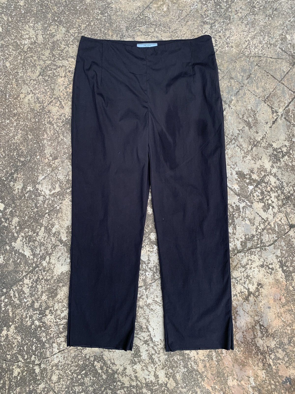 Designer × Prada Prada Milano Straight Leg Side Zip Suit Trouser Pants Size 28" / US 6 / IT 42 - 1 Thumbnail