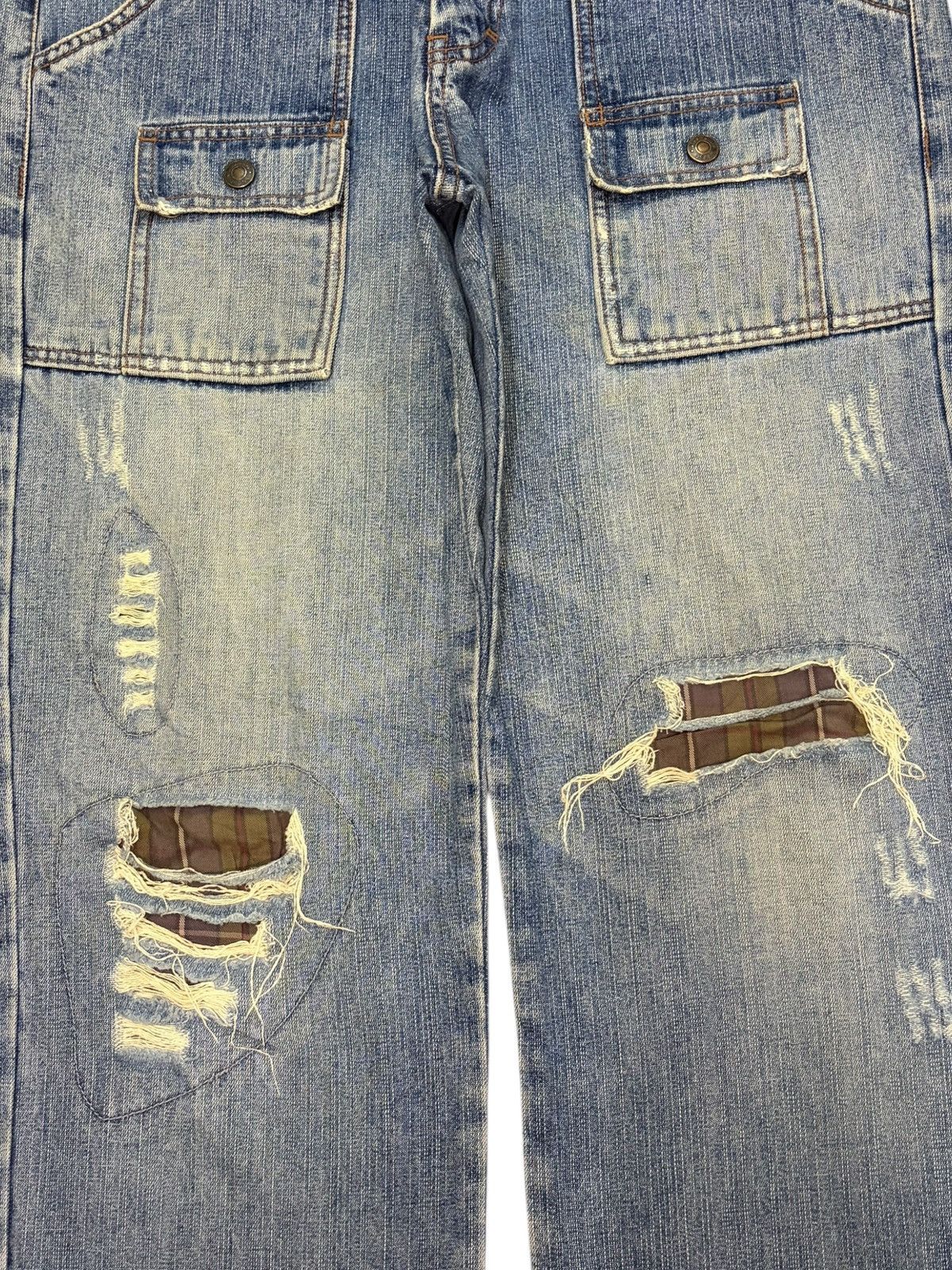 KISS Vintage Kissmark Distress Baggy Bush Pants Jeans Size US 31 - 3 Thumbnail
