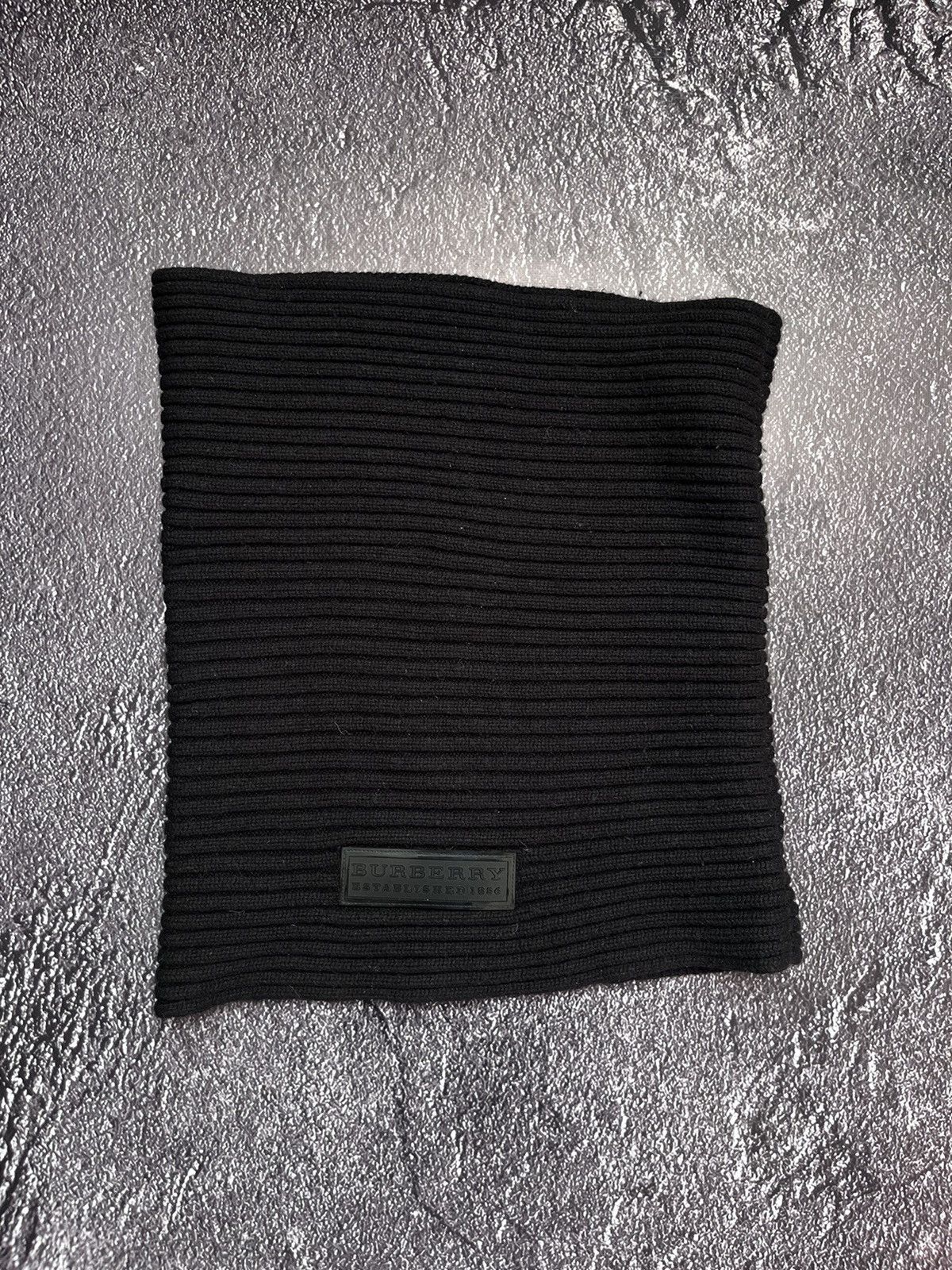 Burberry Burberry Sport Wool/Cashmere Buff Scarf Black OS Size ONE SIZE - 1 Thumbnail