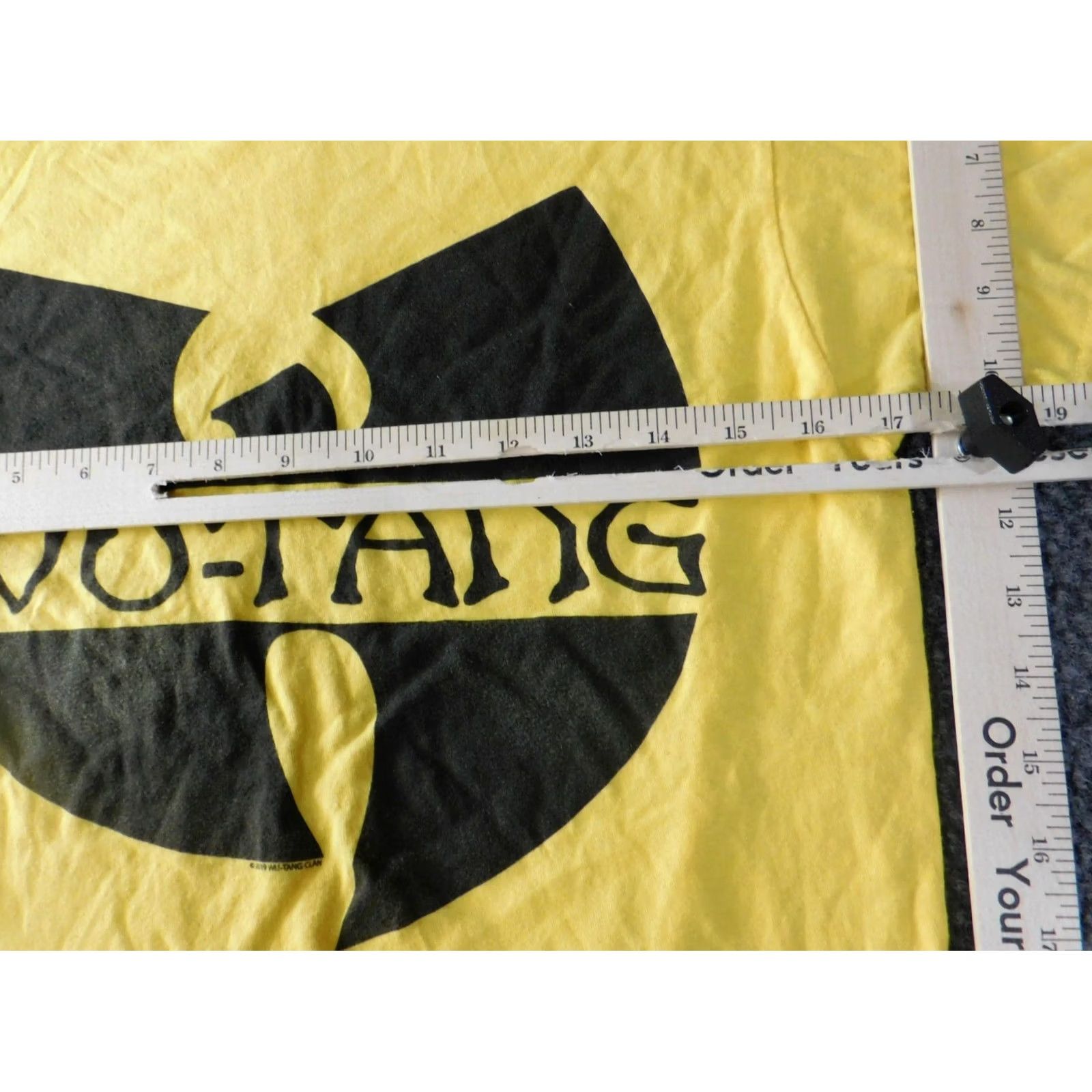 Logo 7 Wu-Tang Shirt Mens Small Logo Graphic Tee 90s 2000s Yellow Cotton Crew Neck Short Sleeve Classic Logo Mens Size US S / EU 44-46 / 1 - 4 Thumbnail
