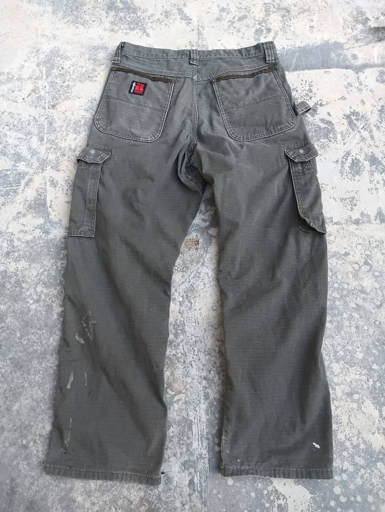 Vintage × Wrangler Wrangler Riggs work wear double knee paint splatter pants Size US 33 - 2 Thumbnail