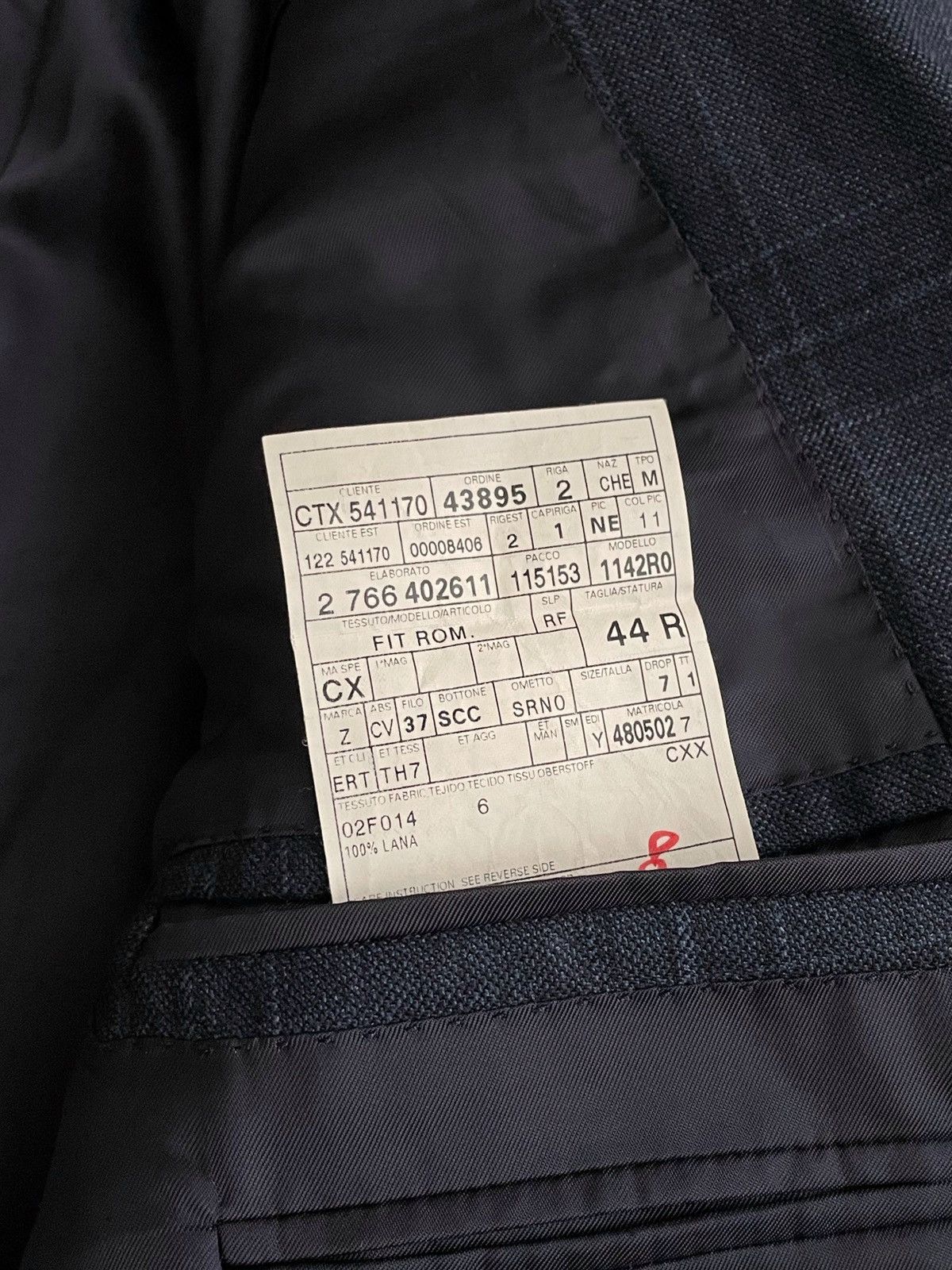 Ermenegildo Zegna Ermenegildo Zegna Taglio Esclusivo Blue blazer Size 44R - 8 Thumbnail