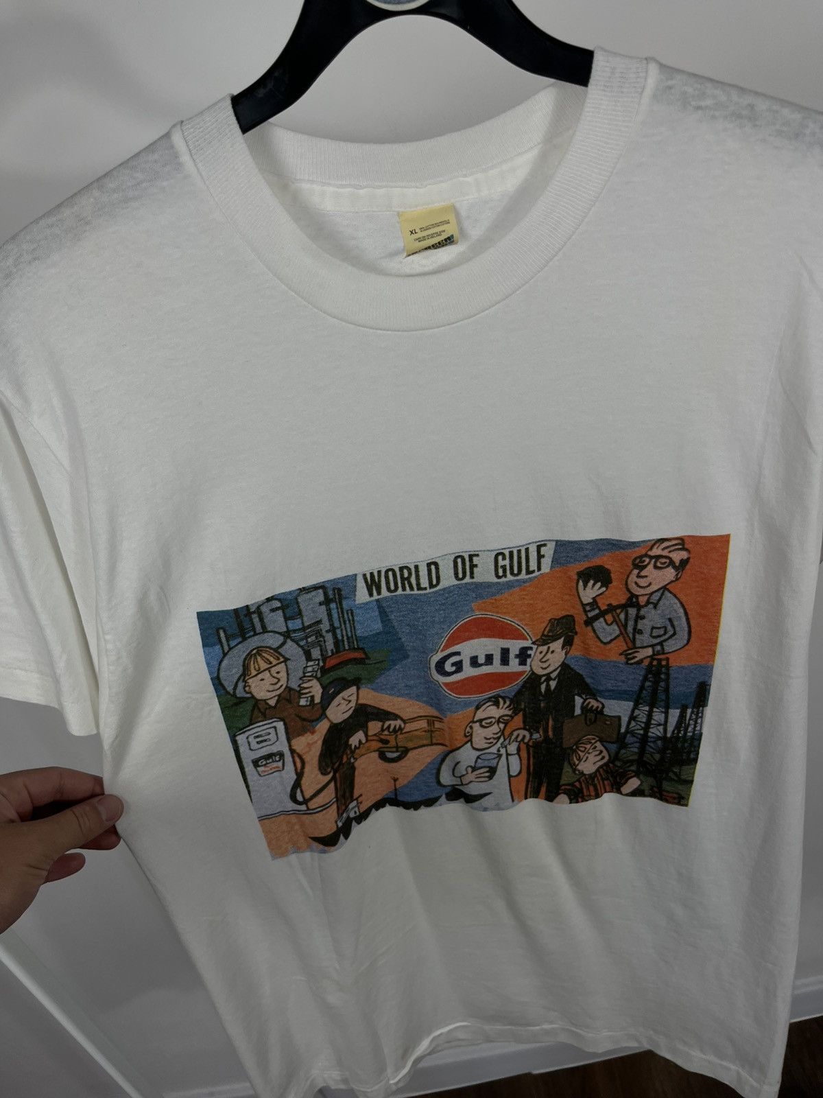 Other Vintage Gulf Oil Promo T-Shirt World of Gulf Made in Ireland Size US XL / EU 56 / 4 - 7 Thumbnail