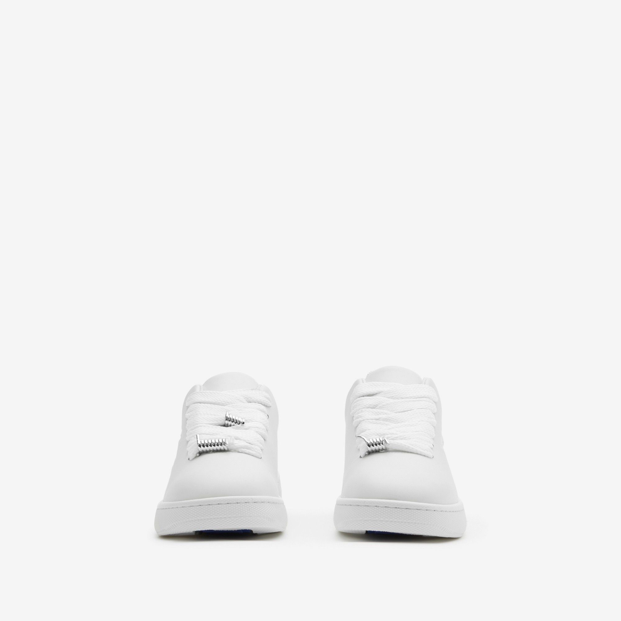 Burberry os11x0226 The Box Leather Low-Top Sneakers In White Size US 11 / EU 44 - 3 Thumbnail