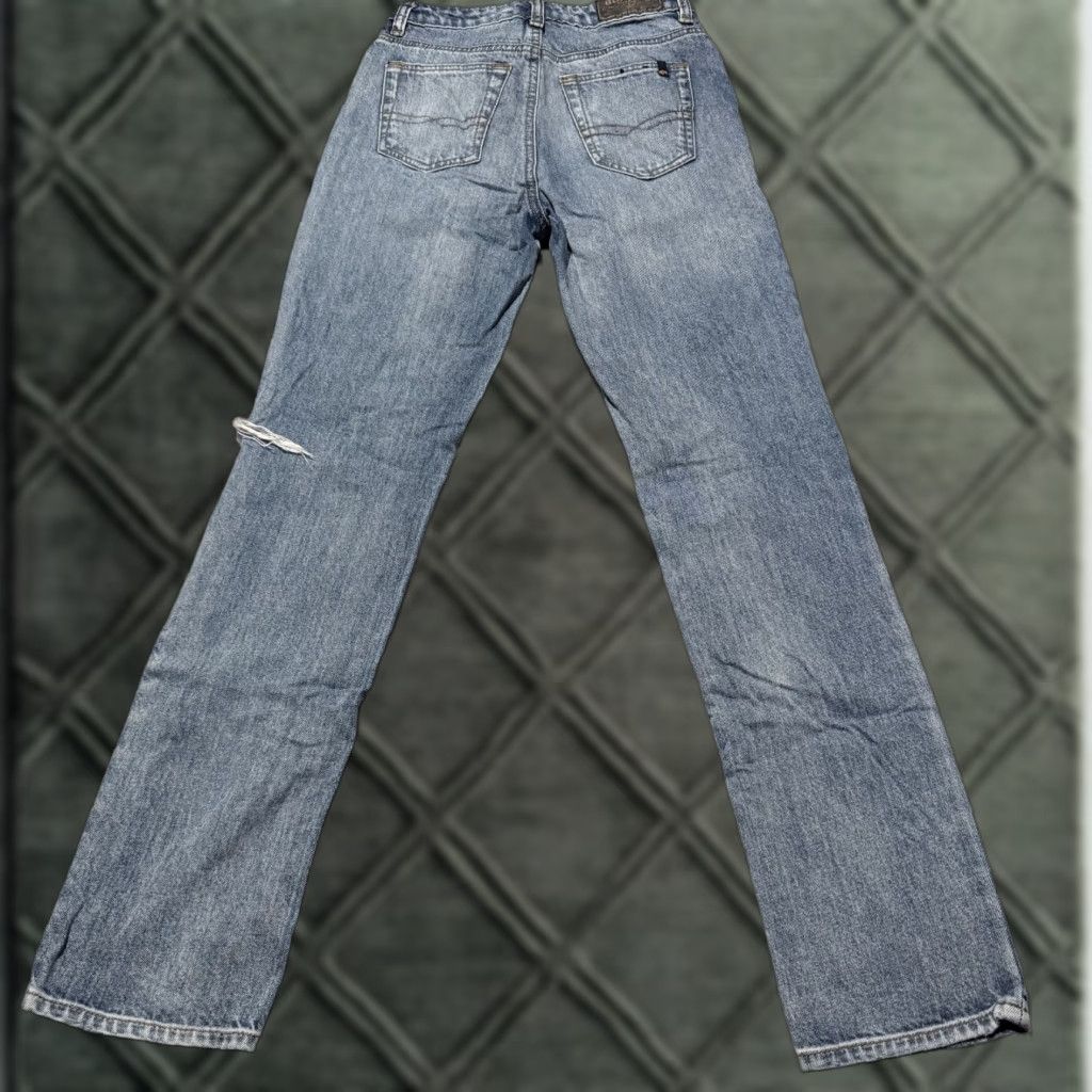 Buffalo David Bitton Buffalo Jeans Blue Distressed Jayden Straight 25x28 Women Denim Modern 90s City N/A Size 42" / US 20 - 1 Thumbnail