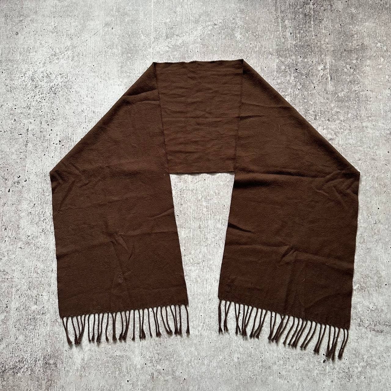Polo Ralph Lauren Polo Ralph Lauren Vintage Brown Logo Blank Scarf Size ONE SIZE - 4 Thumbnail