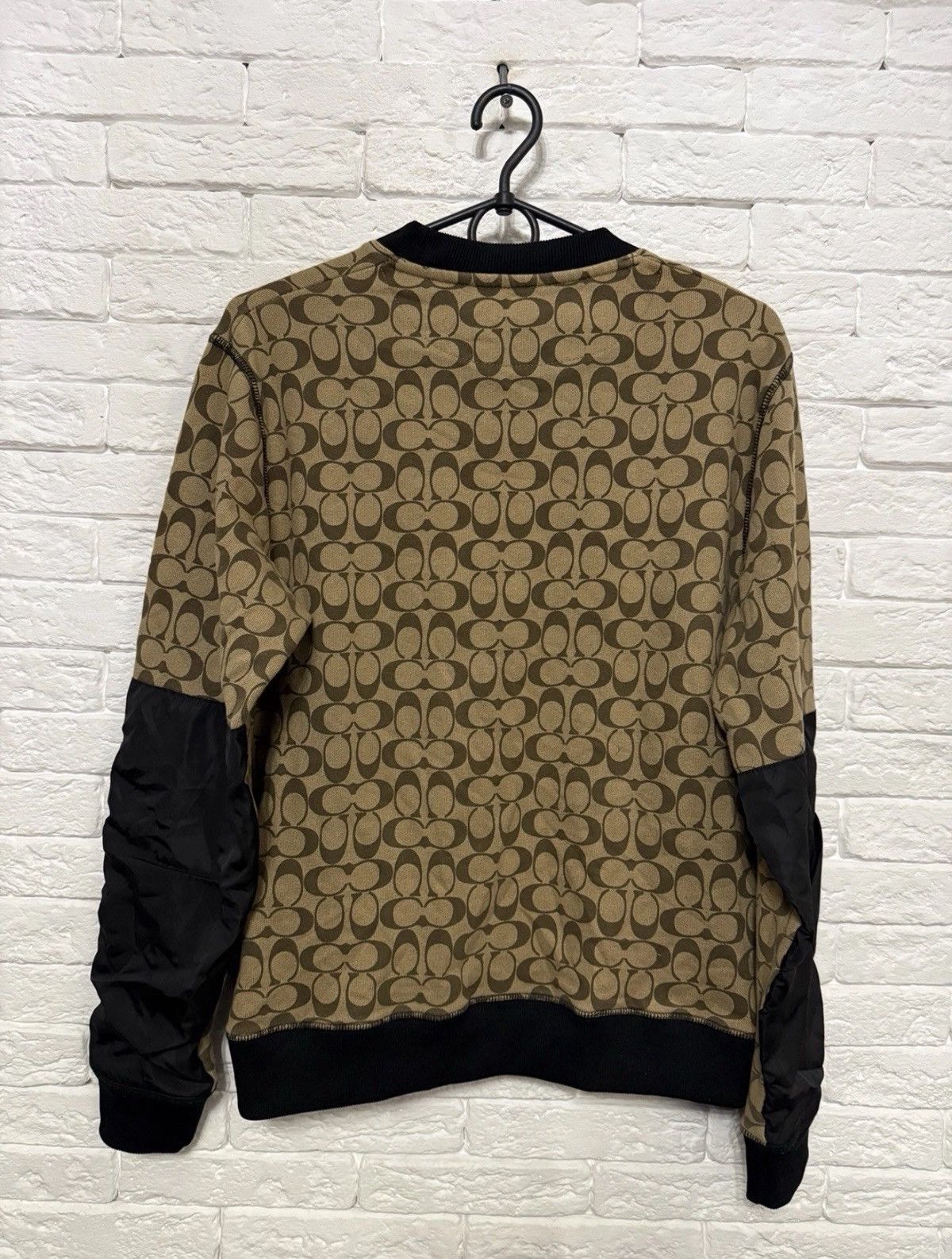 Coach Coach New York Brown Signature Monogram Sweatshirt Nylon Size US S / EU 44-46 / 1 - 7 Thumbnail