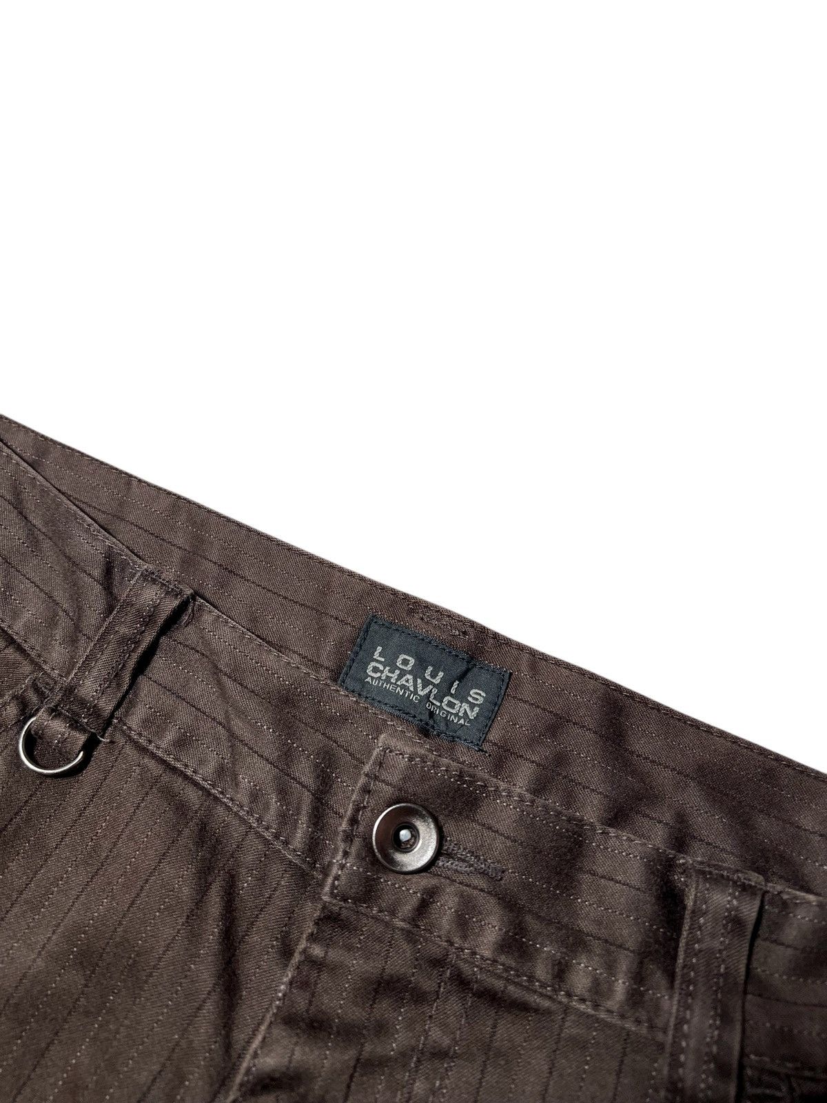 Japanese Brand Flare Louis Chavlon Japanese Stripe Hickory Cargo Pants Size US 32 / EU 48 - 3 Thumbnail