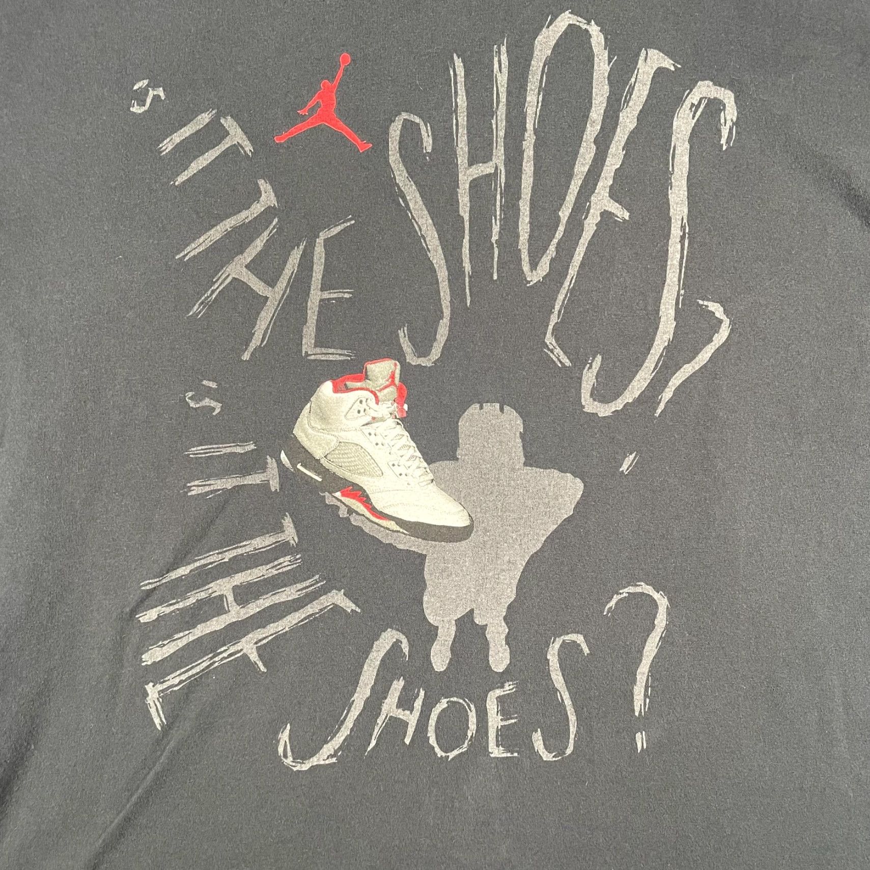 Jordan Brand Nike Air Jordan Is It The Shoes Shirt Mens 2XL Black Graphic Jumpman AJ5 Tee Size US XXL / EU 58 / 5 - 3 Thumbnail