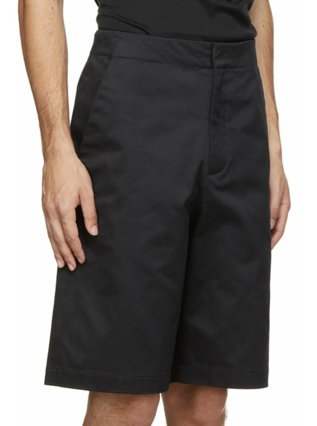 Oamc Vapor Black Wide Leg Bermuda | Grailed