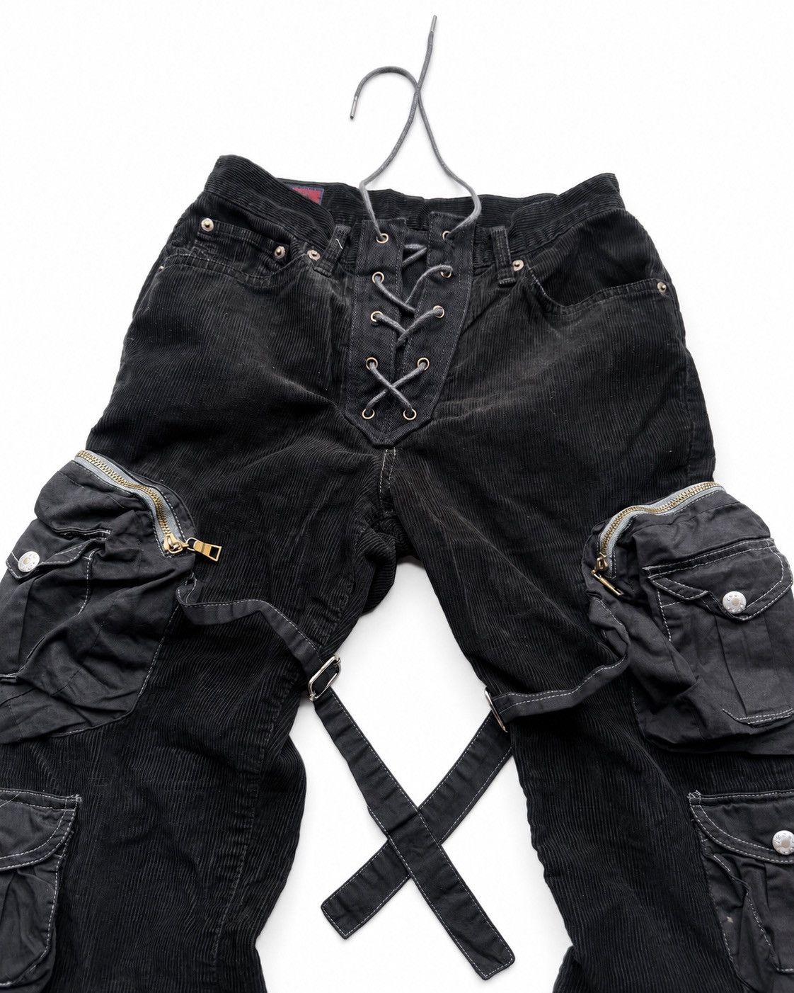 Japanese Brand Edwin Lace up flare cargo pants Size US 28 / EU 44 - 2 Thumbnail