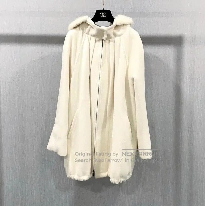 Max Mara MaxMara Winter Beige Wool Blend Coat . Size S / US 4 / IT 40 - 1 Thumbnail
